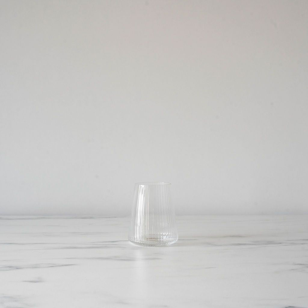 PRE ORDER- Ribbed Glass Tumbler glass tumbler Abbott Collection