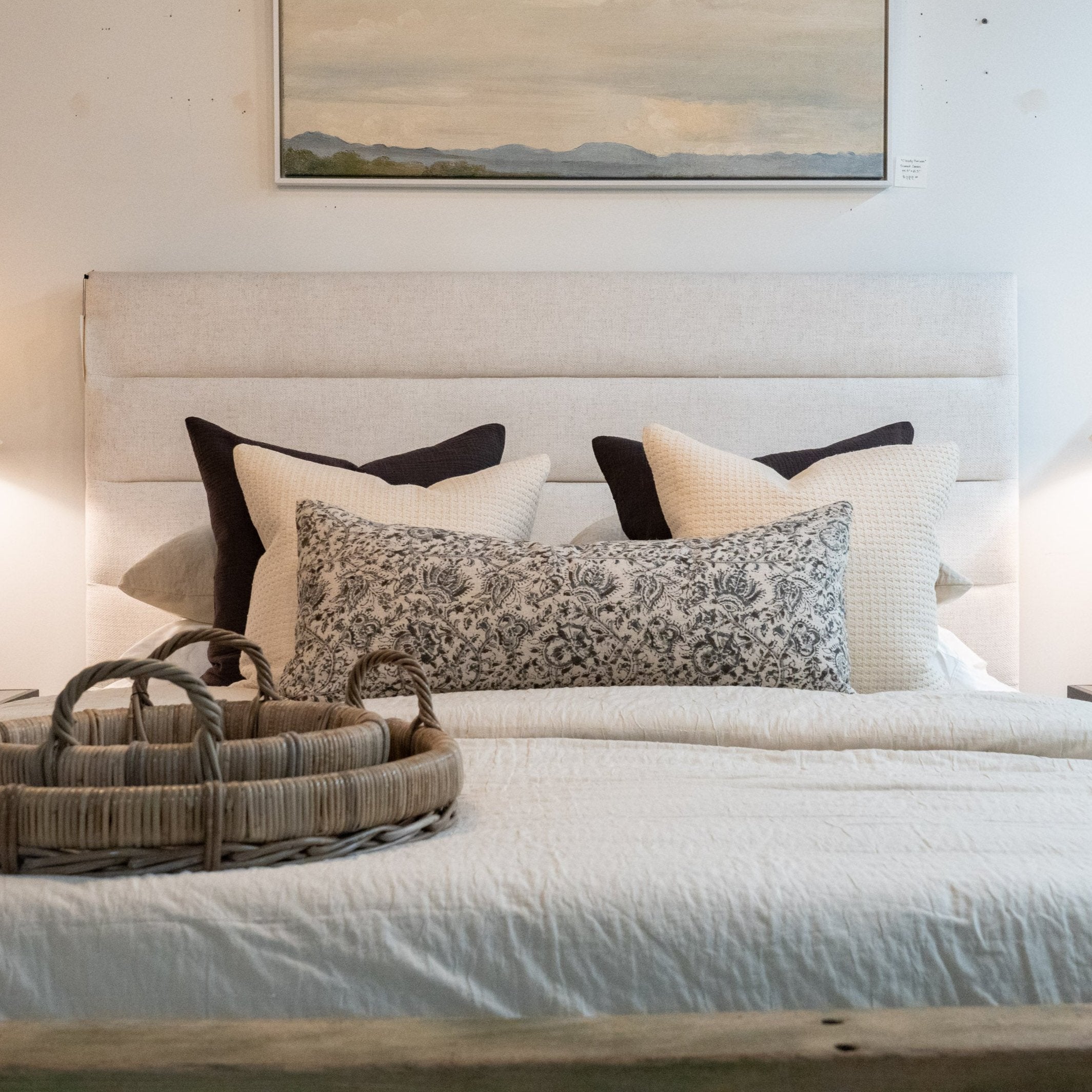 PRE-ORDER: Aubrey Long Lumbar Pillow Cover 3 - PILLOWS - Block print - cool Rug & Weave Pillows