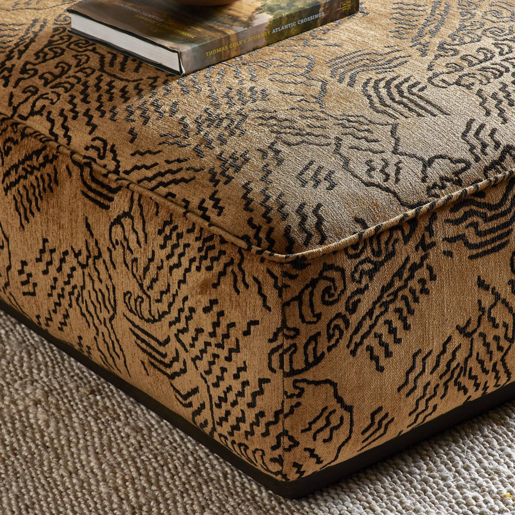 Sinclair Square Ottoman-36" FURNITURE - ottoman Four Hands