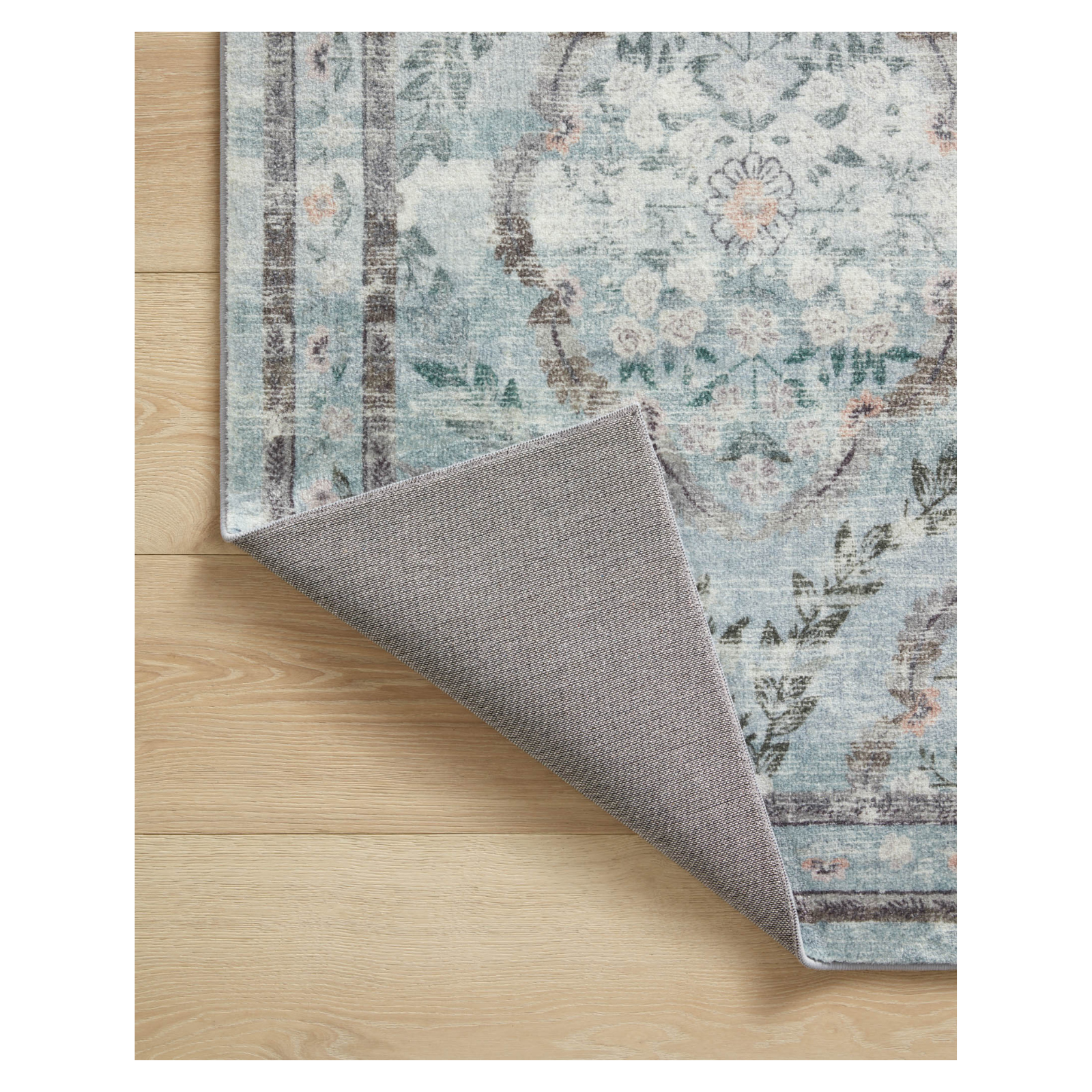 Rifle Paper Co. x Loloi Courtyard Chateau Blue Rug 3-patterned rugs Loloi