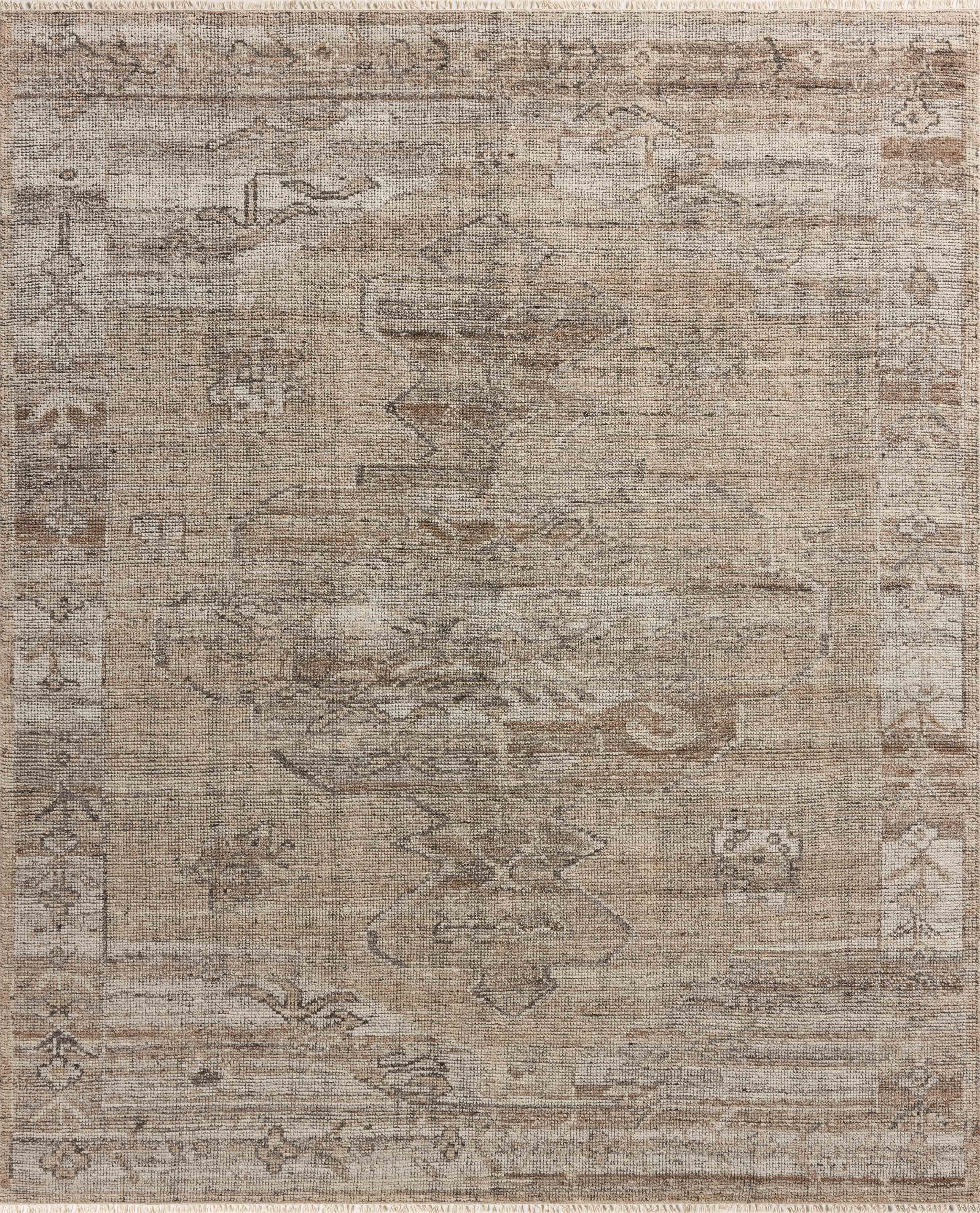 Magnolia Home by Joanna Gaines x Loloi Abigail Mocha / Smoke RUGS - neutral rugs Loloi