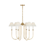 Ingela 36" Chandelier LIGHTING - chandelier Visual Comfort Hand-Rubbed Antique Brass