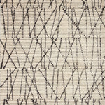 Chris Loves Julia x Loloi Alice Cream / Charcoal Crosshatch Rug RUGS - patterned Loloi