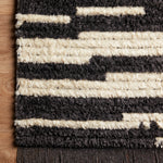 Chris Loves Julia x Loloi Alice Cream / Charcoal Stripes Rug RUGS - patterned Loloi