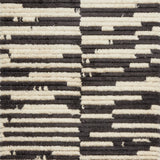 Chris Loves Julia x Loloi Alice Cream / Charcoal Stripes Rug RUGS - patterned Loloi