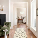 Chris Loves Julia x Loloi Alice Cream / Charcoal Diamond Rug RUGS - patterned Loloi