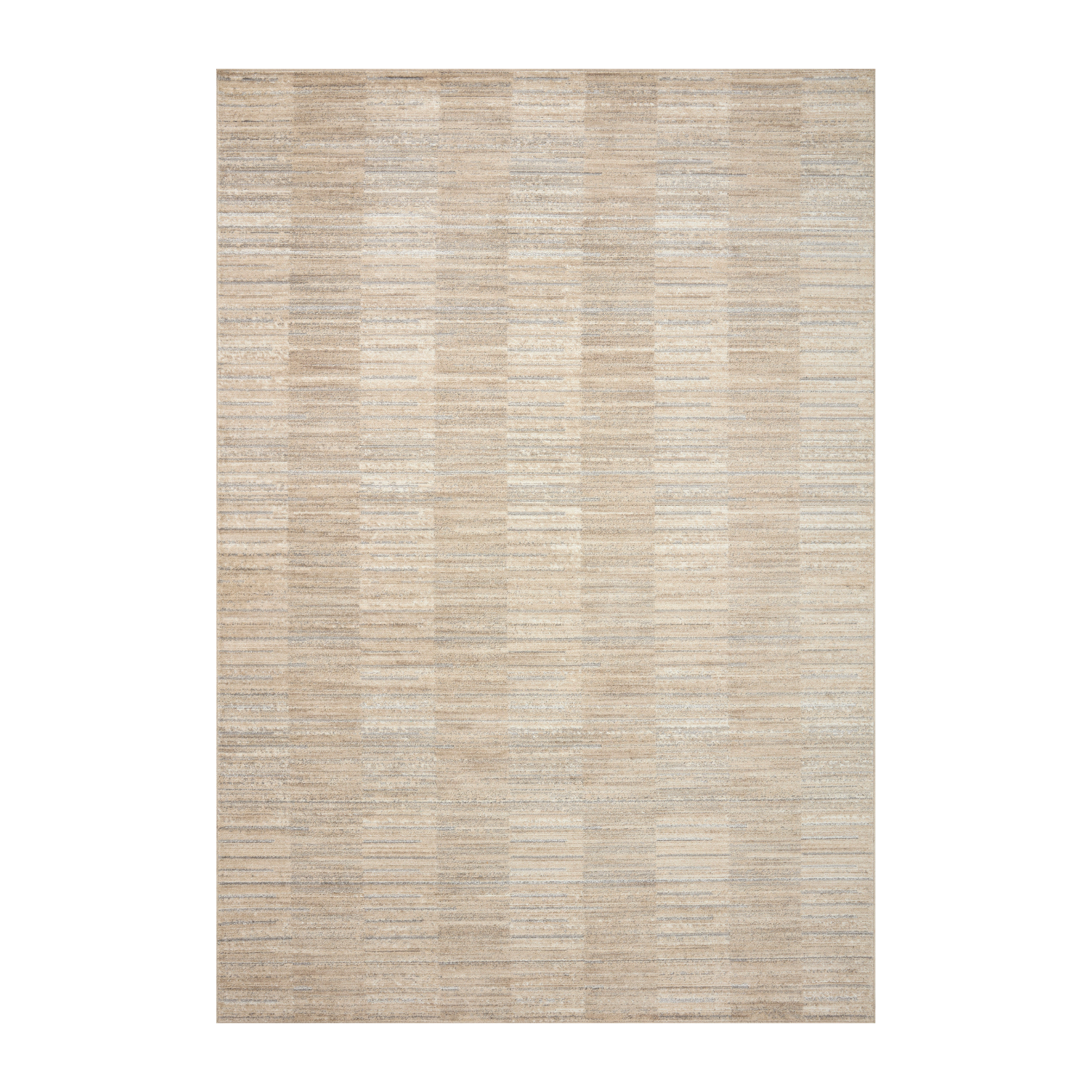 Loloi Arden Natural / Pebble Rug 0-RUGS-patterned Loloi