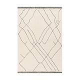 Arkell Cream/Black Rug 0-RUGS - wool Surya
