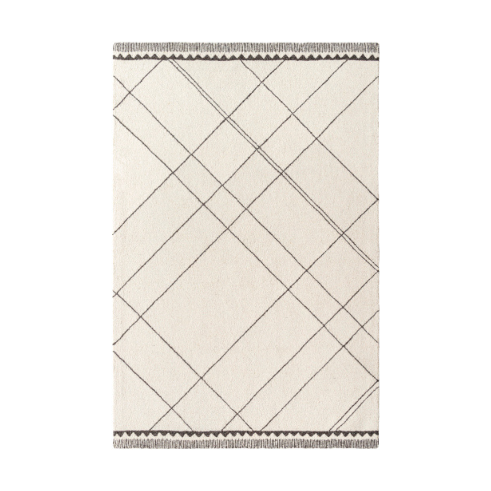 Arkell Ivory/Charcoal Rug 0-RUGS - wool Surya