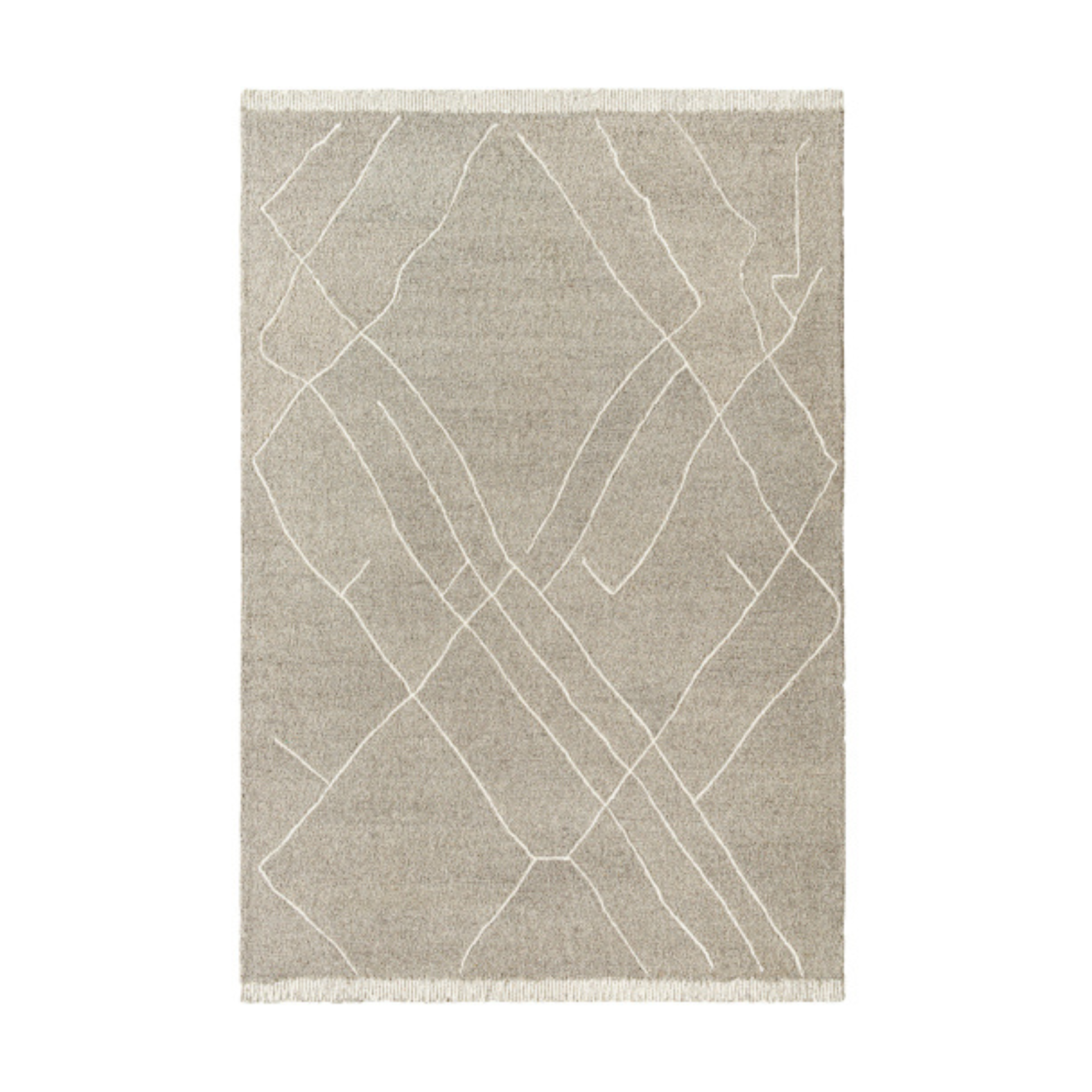 Arkell Taupe/Ivory Rug 0-RUGS - wool Surya