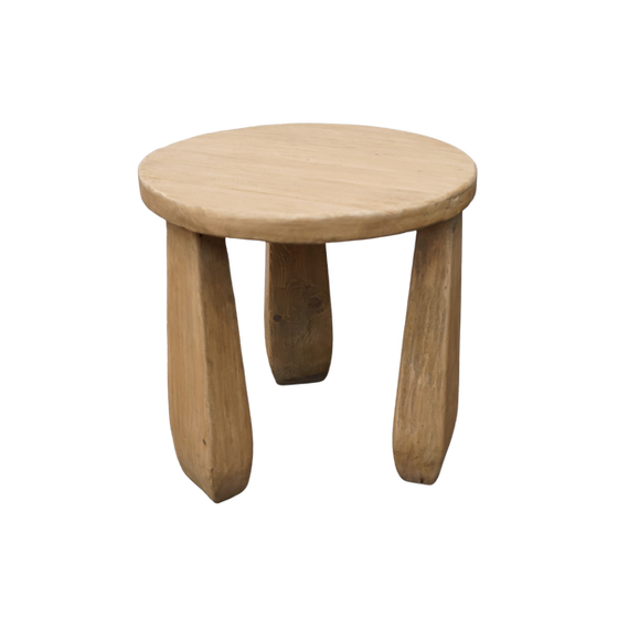 Augustus End Table - Natural 5-VINTAGE-end table Hauer Market