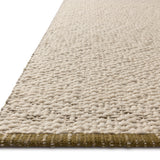 Magnolia Home by Joanna Gaines x Loloi Betty Ivory / Green RUGS - neutral Loloi