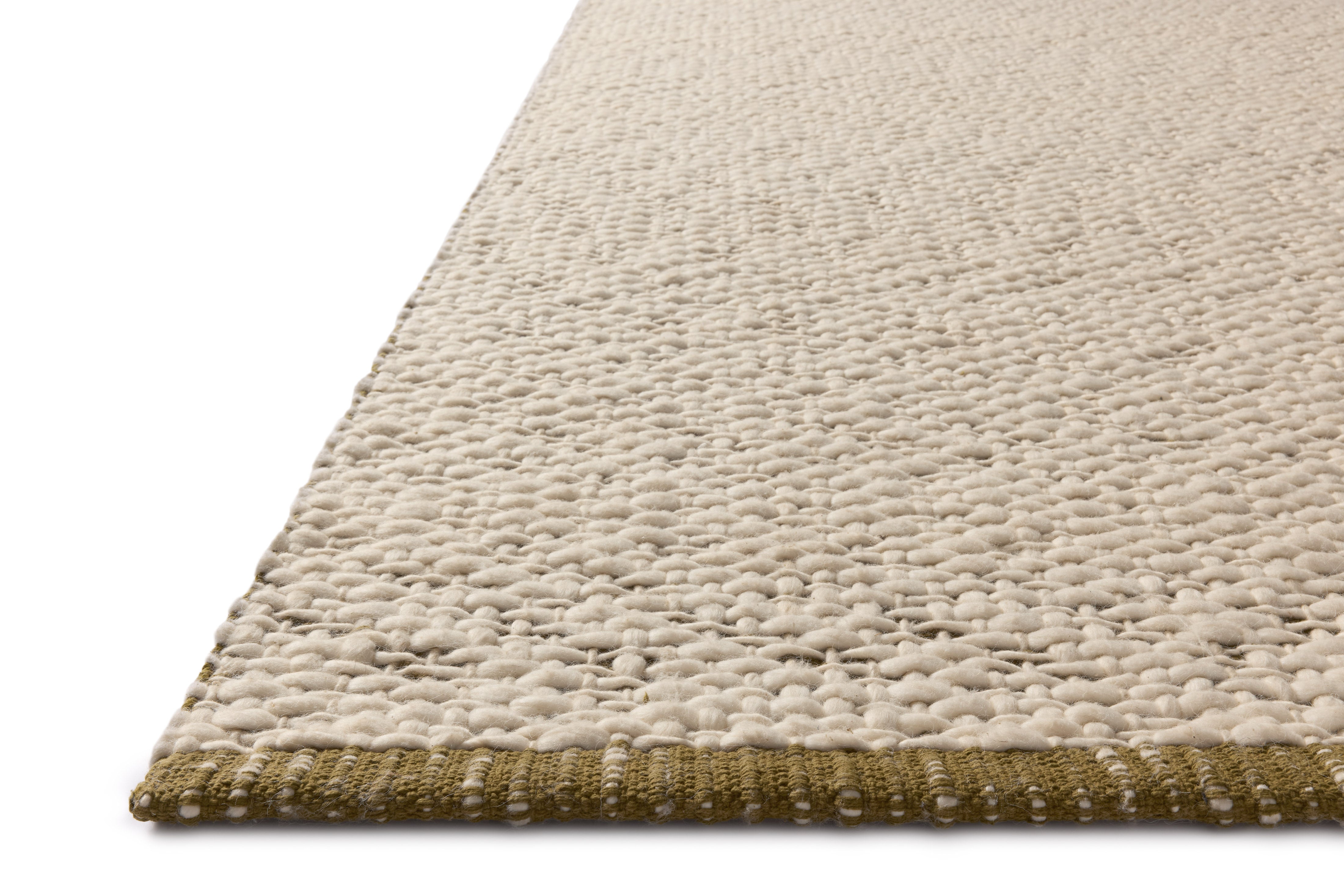 Magnolia Home by Joanna Gaines x Loloi Betty Ivory / Green RUGS - neutral Loloi
