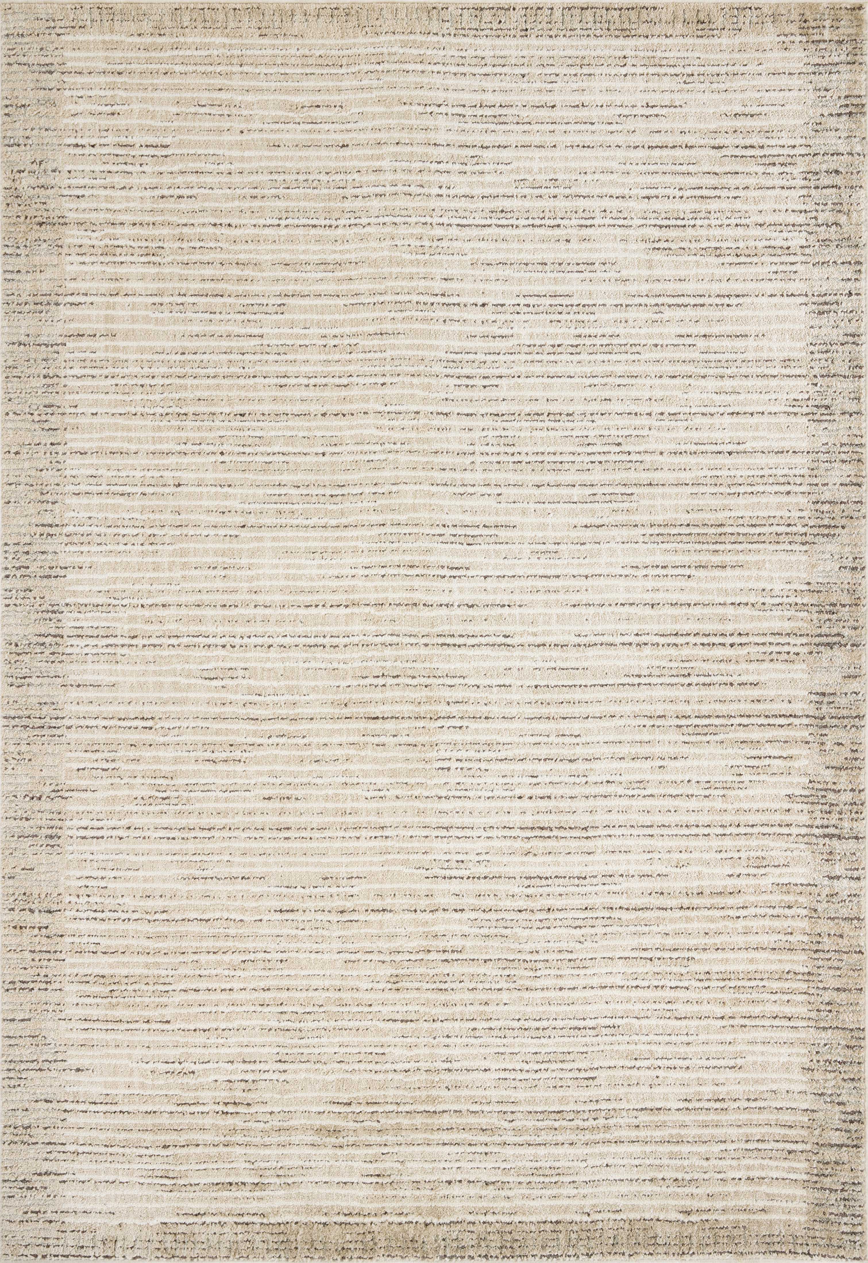 Jeremiah Brent x Loloi Bleecker Sand / Charcoal Rug RUGS-geometric Loloi