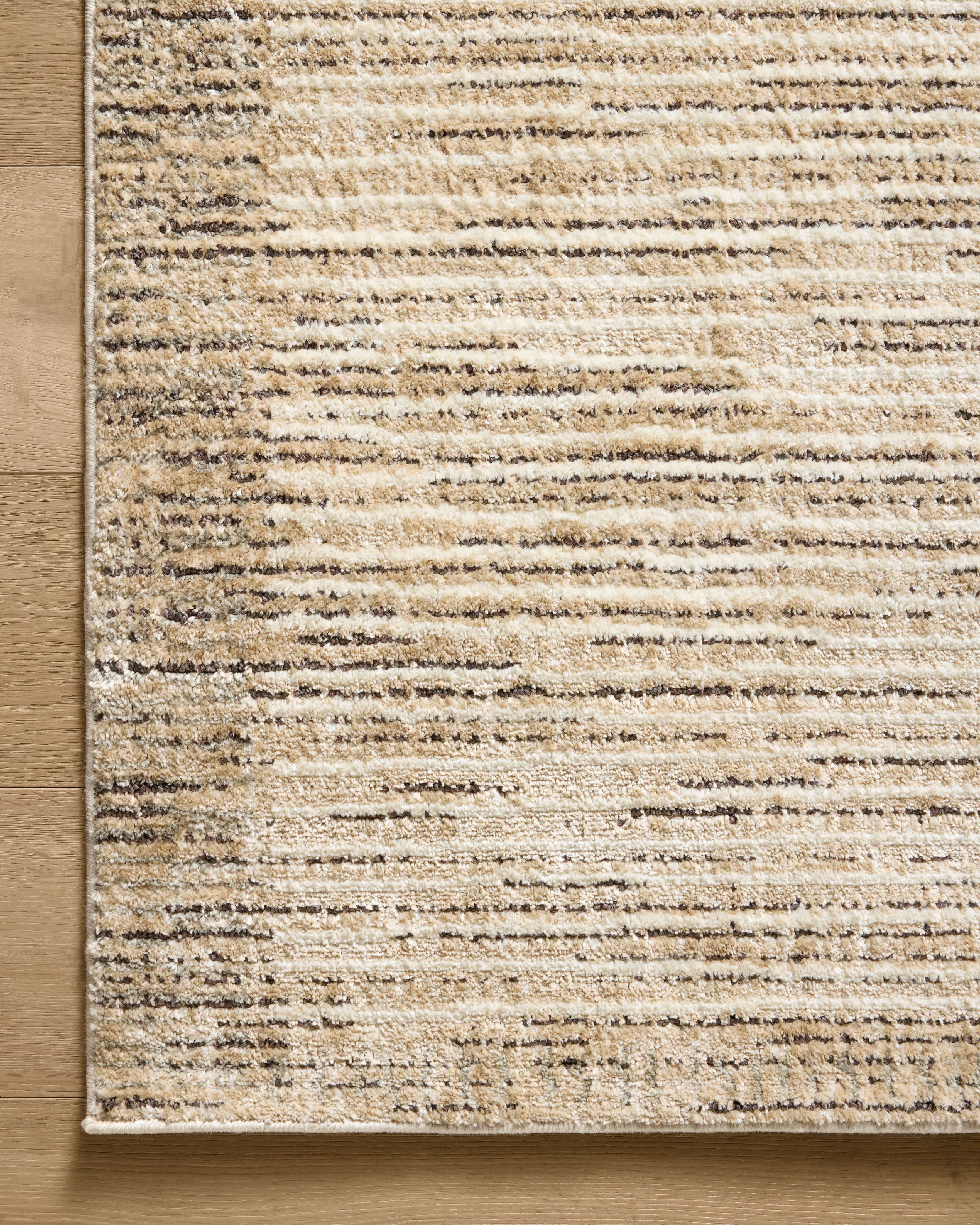 Jeremiah Brent x Loloi Bleecker Sand / Charcoal Rug RUGS-geometric Loloi