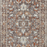 Loloi Bonney Charcoal / Spice Rug patterned rugs Loloi