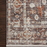 Loloi Bonney Charcoal / Spice Rug patterned rugs Loloi