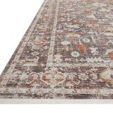 Loloi Bonney Charcoal / Spice Rug patterned rugs Loloi