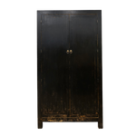 Billie Reclaimed Wood Armoire - Weathered Black 7 - FURNITURE - bookcase/cabinet Hauer Market