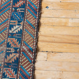 3'4" x 4'11" Antique Caucasian Rug RUGS - vintage Rug & Weave Rugs