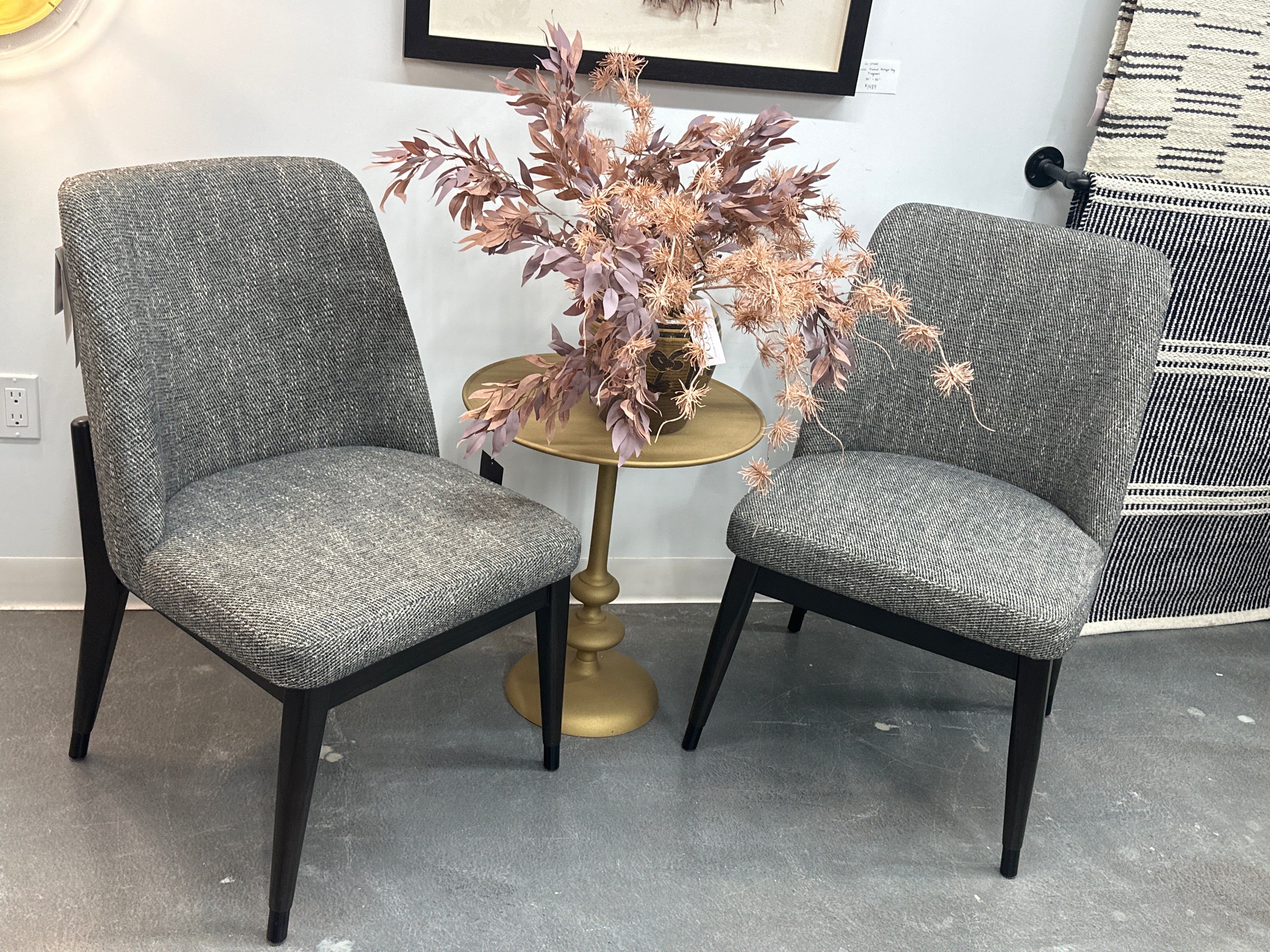 FLOOR MODEL - Farrah Dining Chair - Pepper - set of 2 FURNITURE - floor model Style In Form