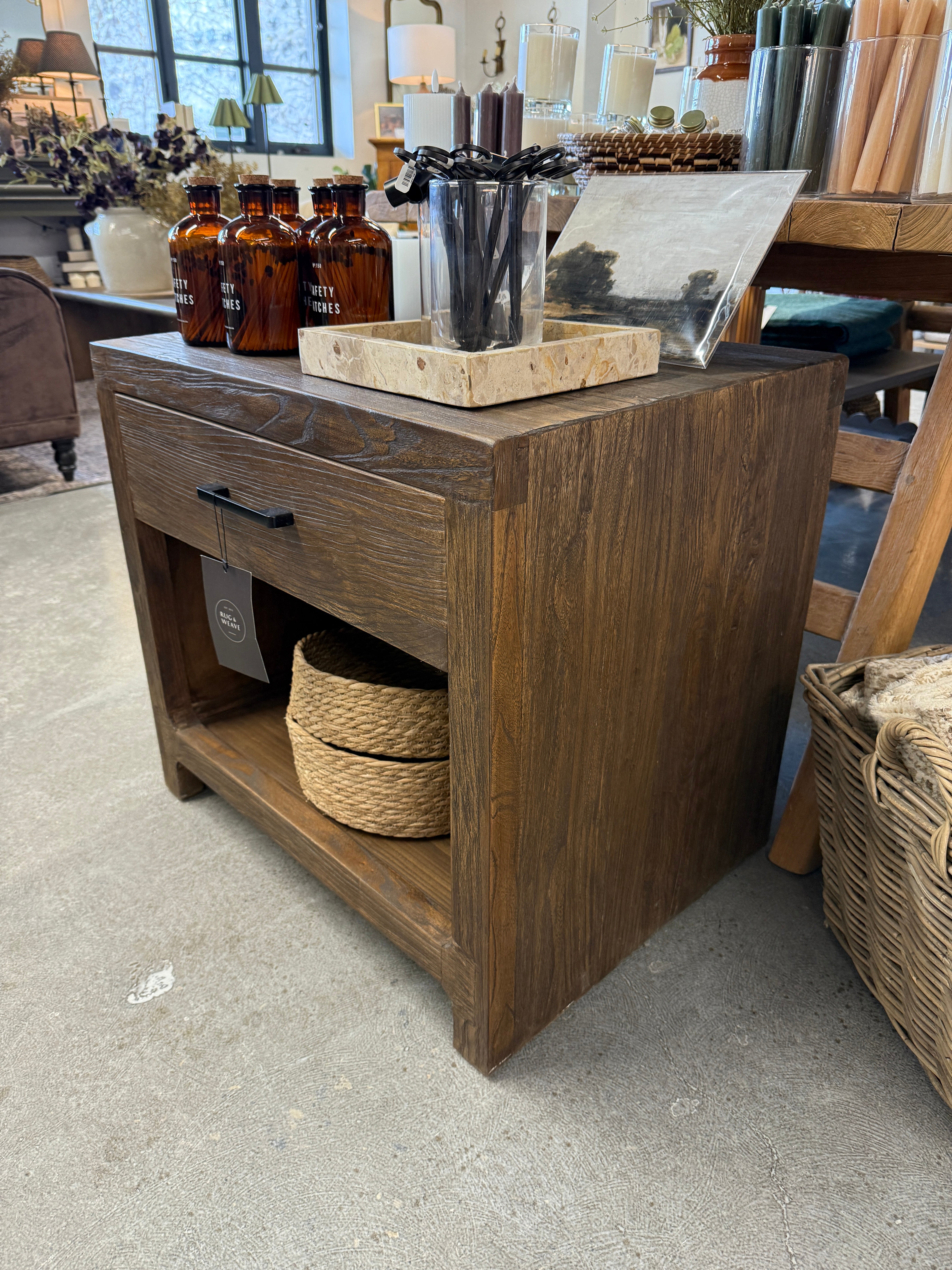 FLOOR MODEL - Rue Reclaimed Nightstands - Aged Brown - set of 2 FURNITURE - floor model Hauer Market