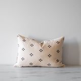 Double Sided Charcoal Dots Pillow Cover 1 - PILLOWS - Thai - neutral Rug & Weave Pillows