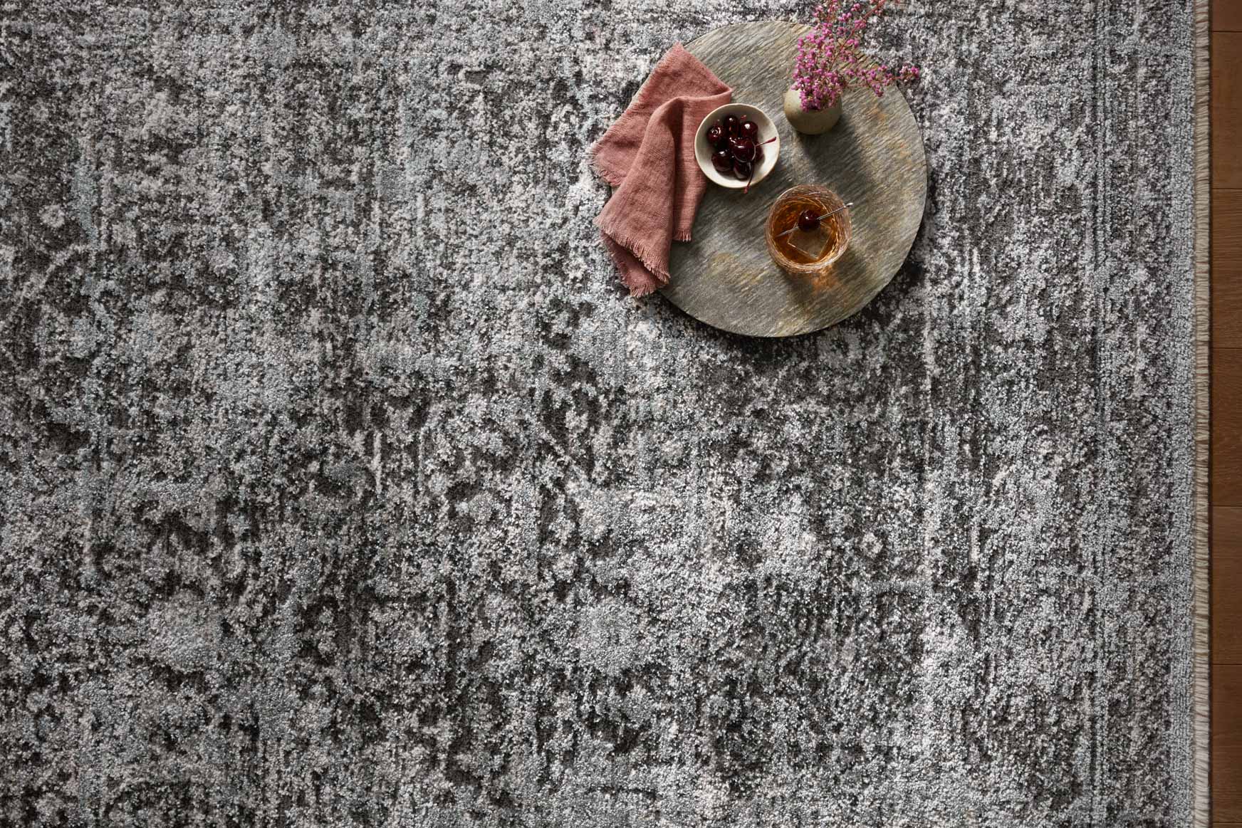 Loloi Sonnet Charcoal / Mist Rug 0-patterned rugs Loloi