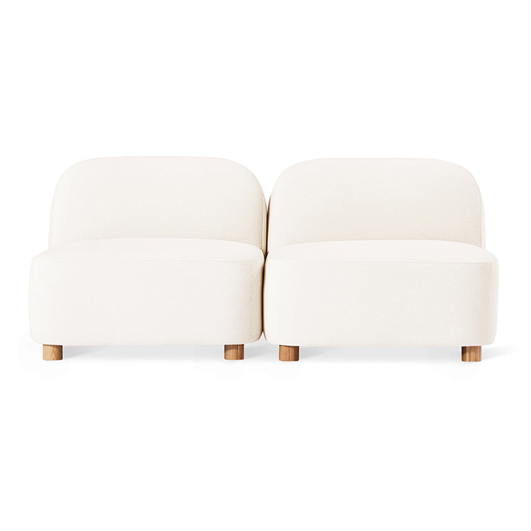 Gus* Modern Circuit Modular 2 pc Armless Sofa 8 - a - FURNITURE - modular - circuit Gus Merino Cream