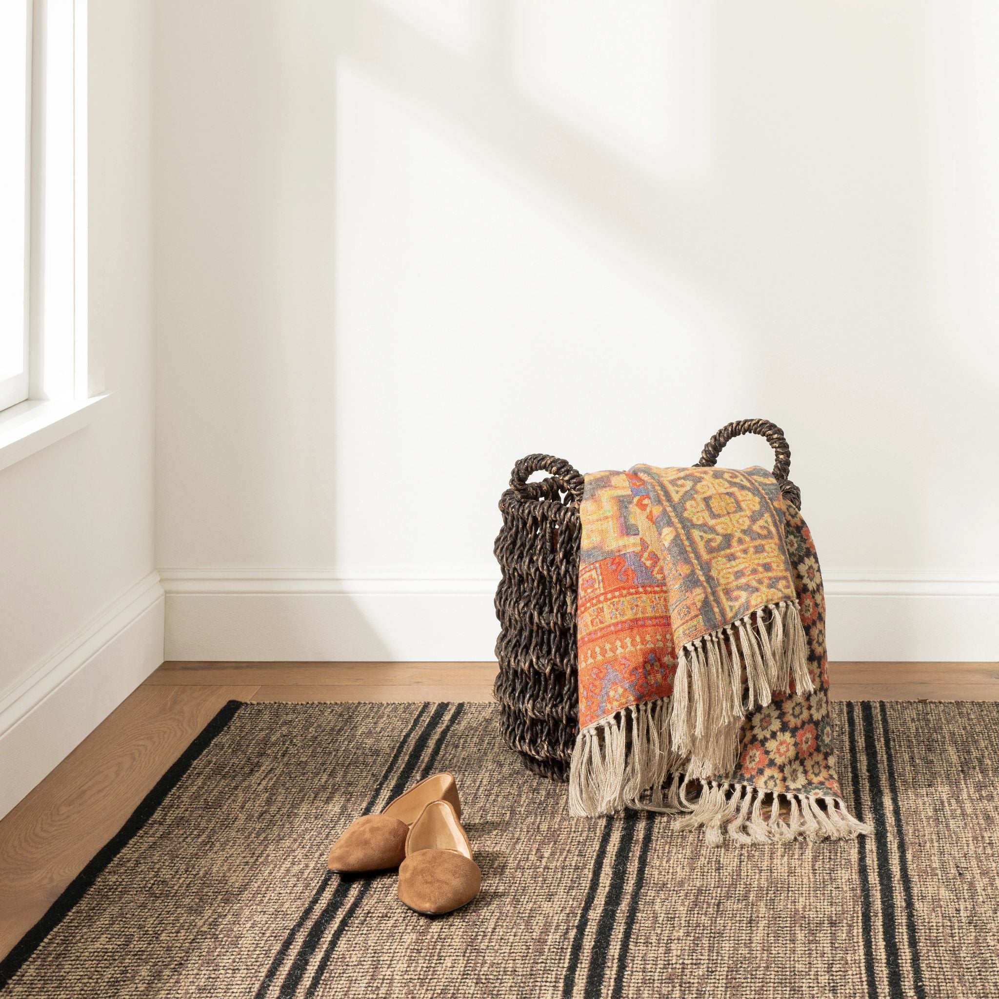 OVERSTOCK RUG - Malta Camel Handwoven Wool Rug - 8' x 10' IN STORE - Sale Rugs Dash & Albert