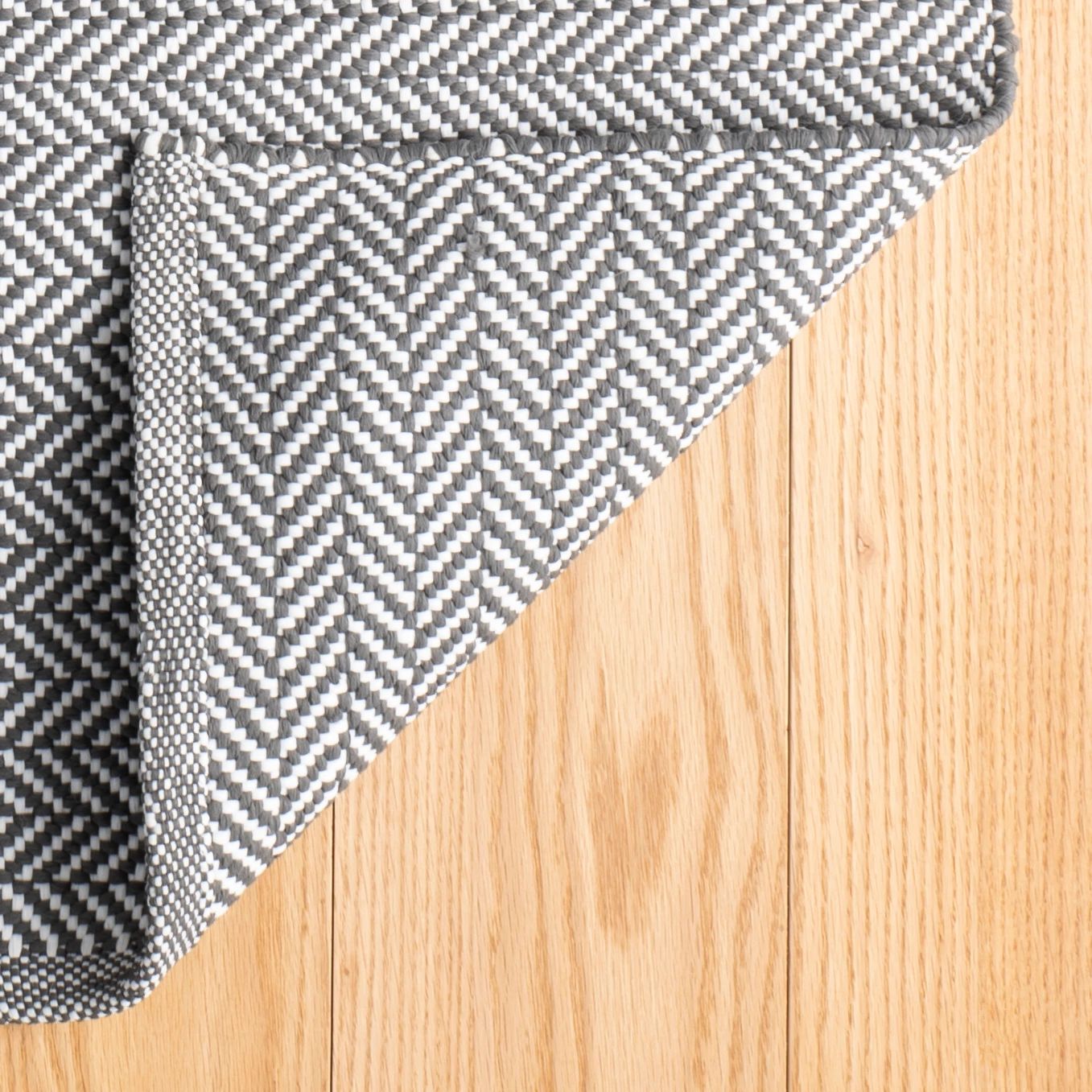 Herringbone Handwoven Cotton Rug RUGS - cotton Dash & Albert