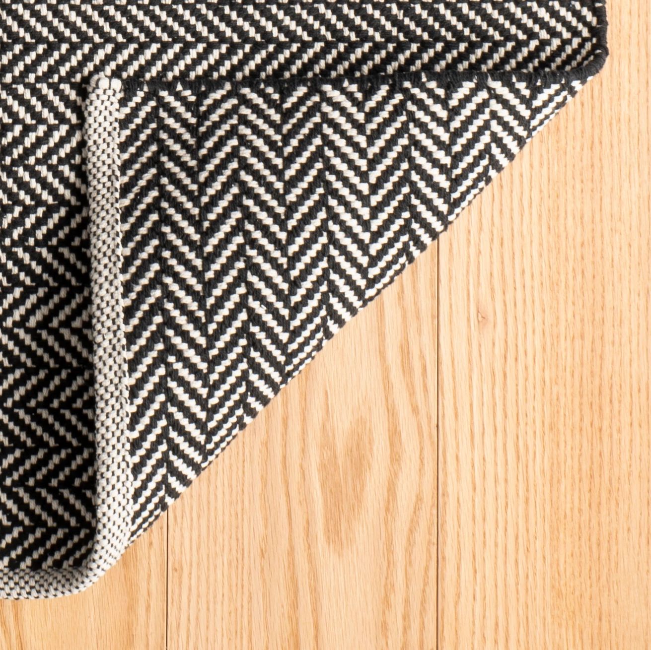 Herringbone Handwoven Cotton Rug RUGS - cotton Dash & Albert