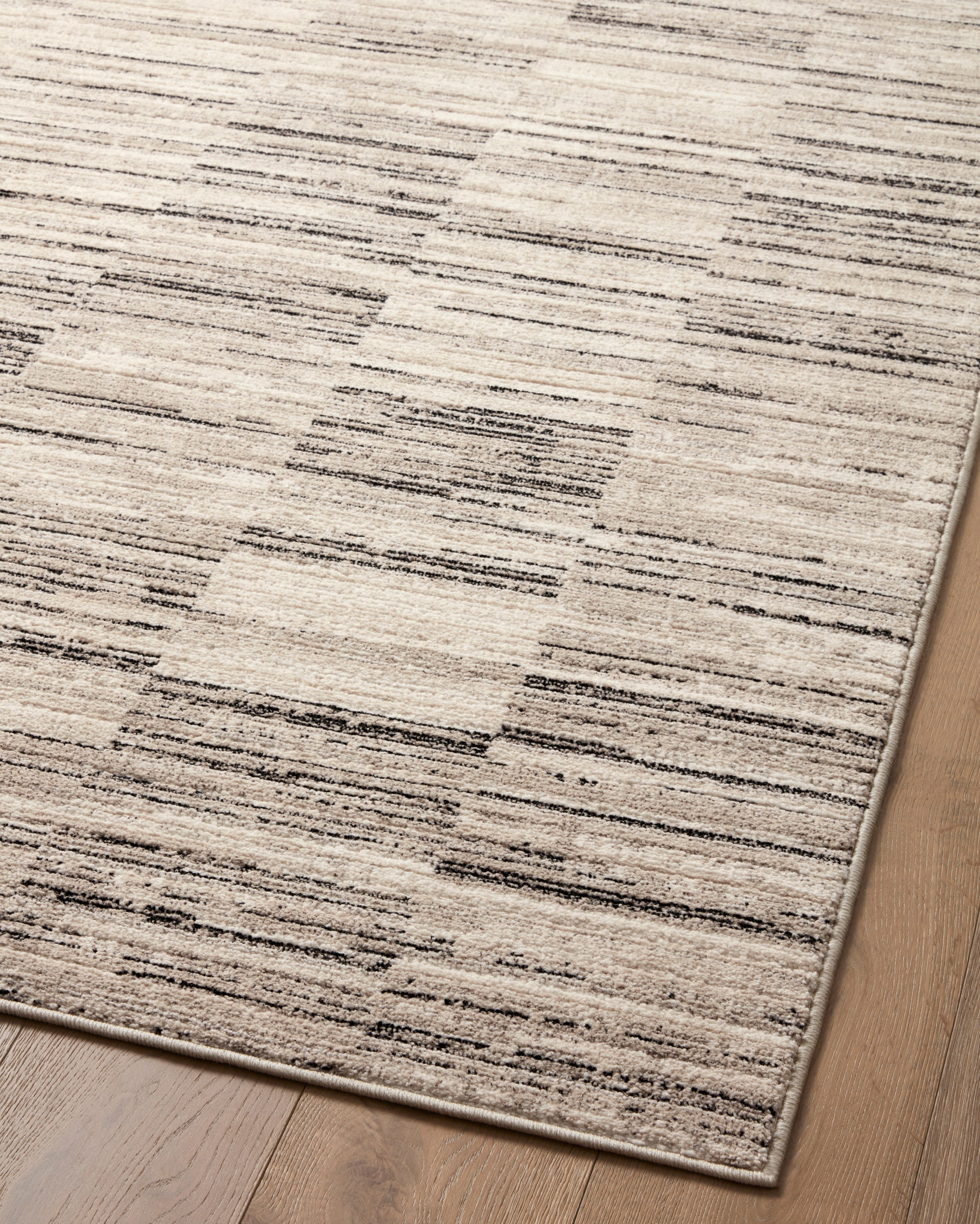 Loloi Darby Charcoal / Sand Rug 0-RUGS-patterned Loloi