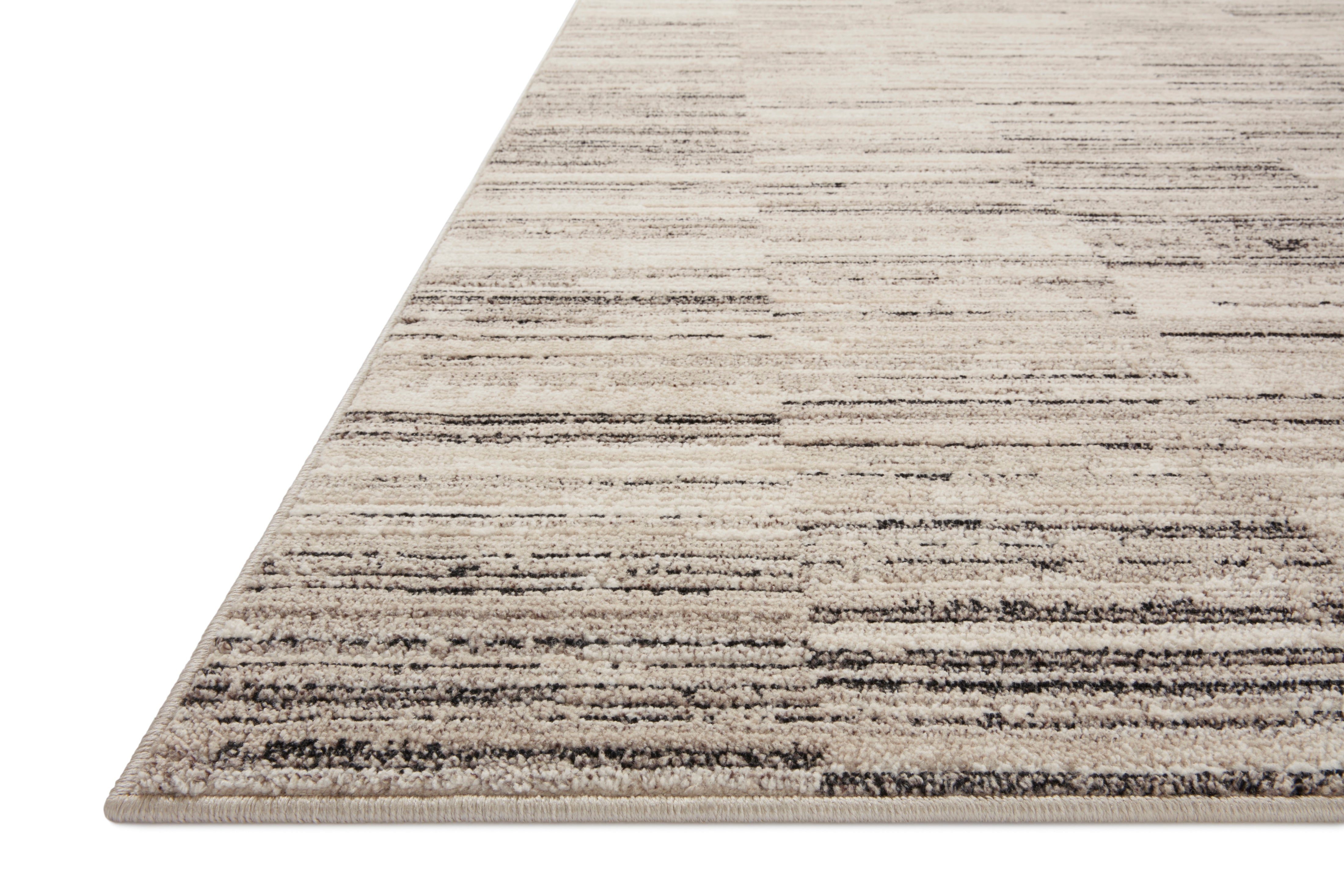 Loloi Darby Charcoal / Sand Rug 0-RUGS-patterned Loloi