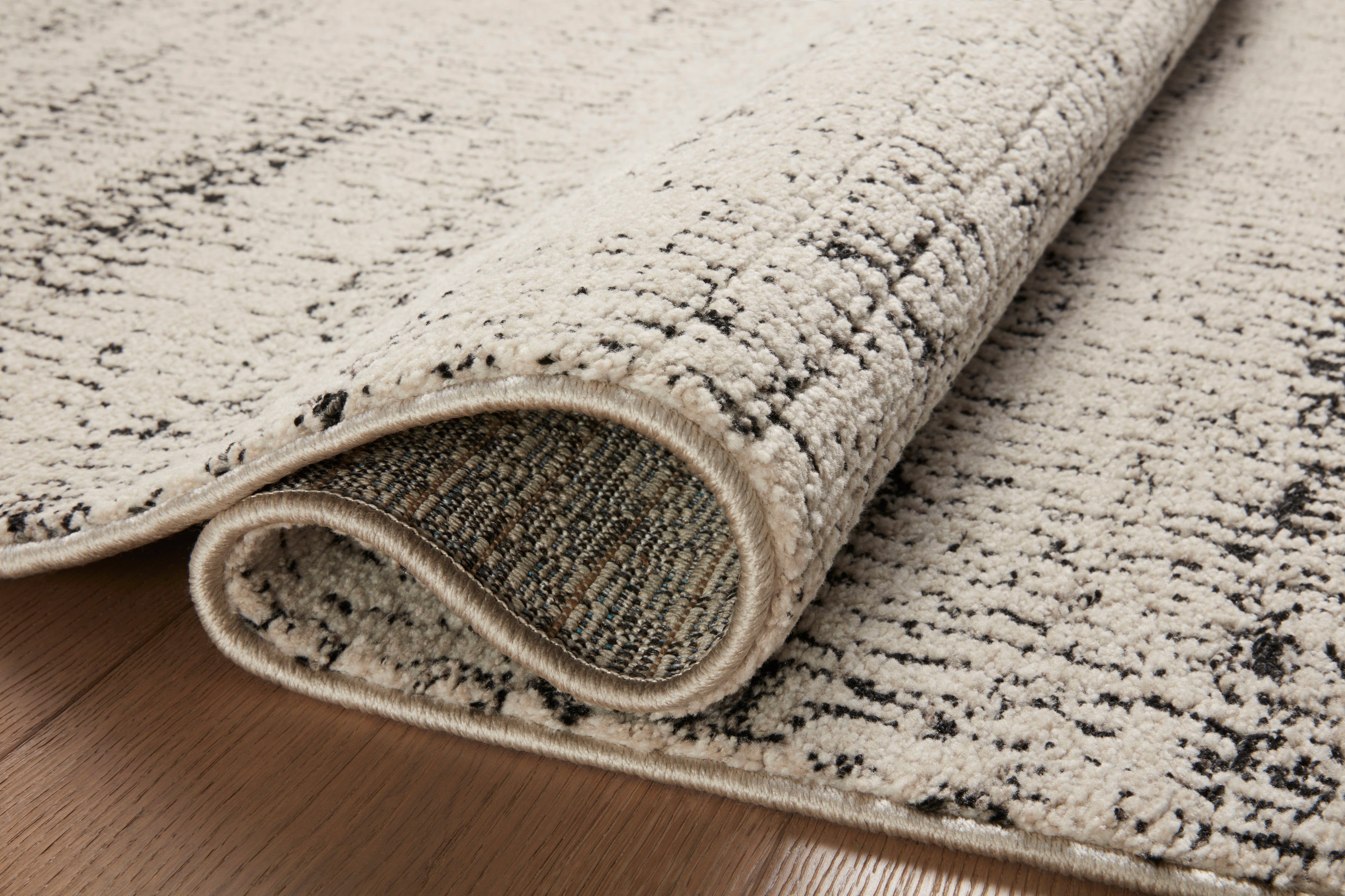 Loloi Darby Oatmeal / Charcoal Rug 0-RUGS-patterned Loloi