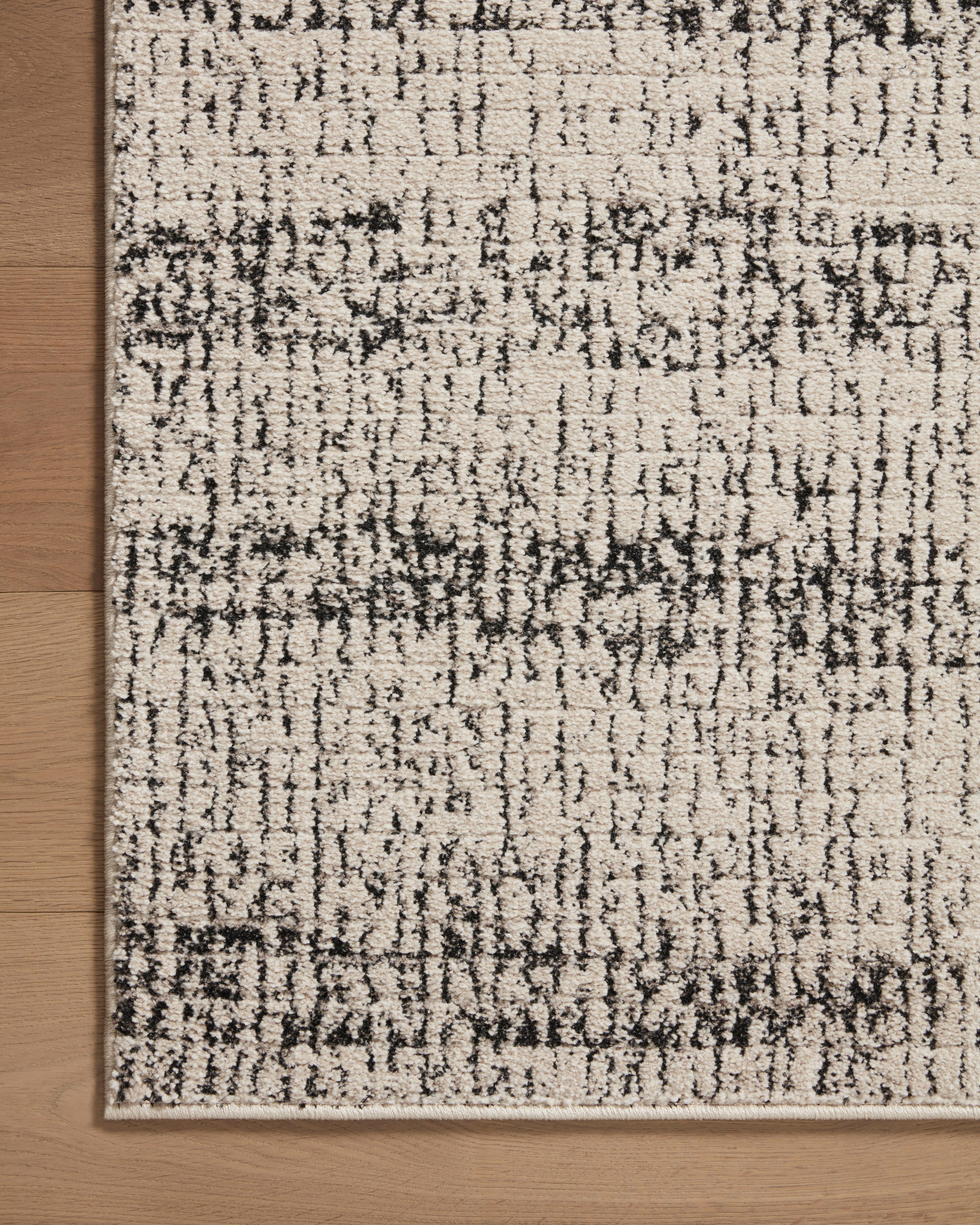 Loloi Darby Oatmeal / Charcoal Rug 0-RUGS-patterned Loloi