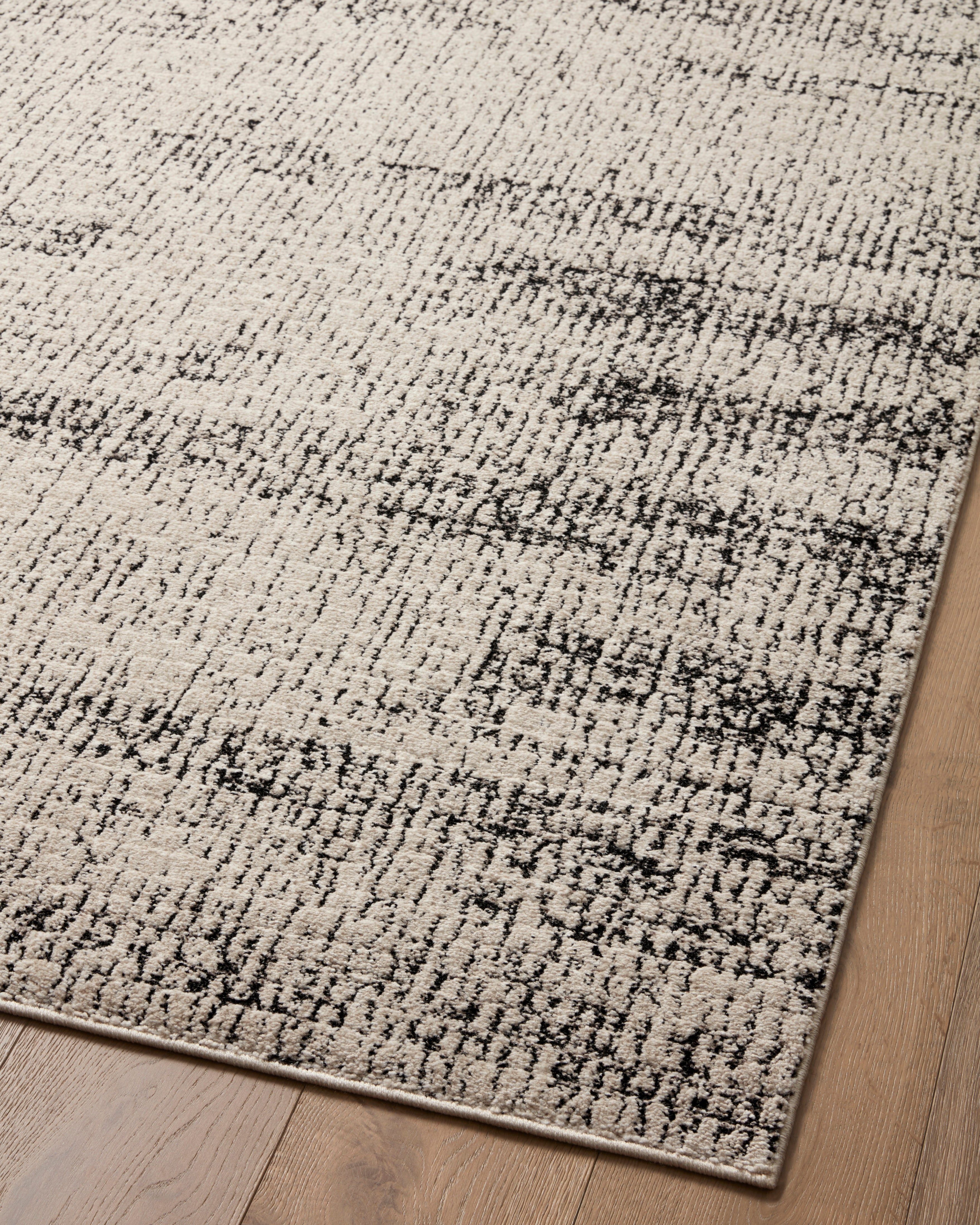 Loloi Darby Oatmeal / Charcoal Rug 0-RUGS-patterned Loloi