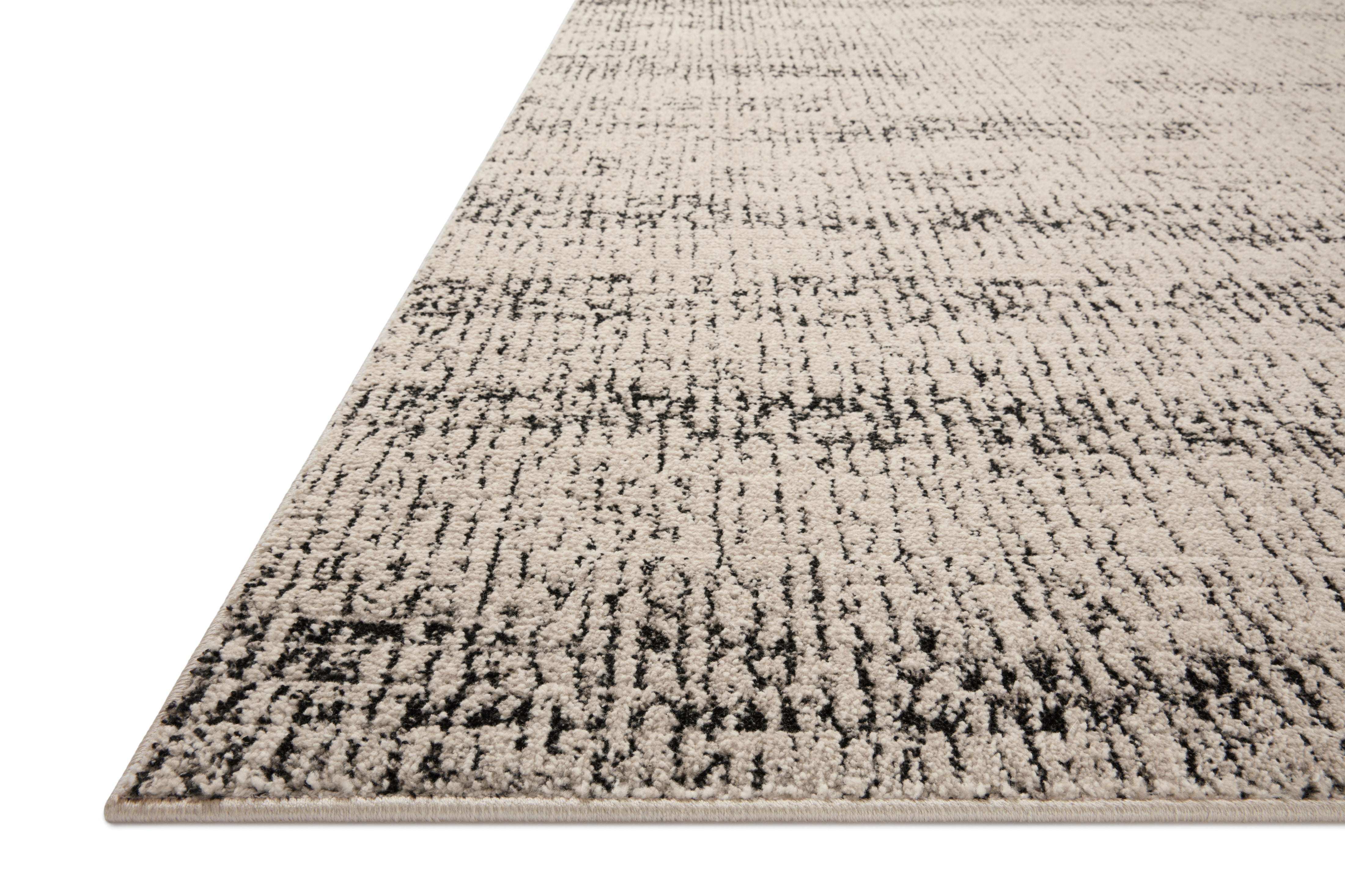 Loloi Darby Oatmeal / Charcoal Rug 0-RUGS-patterned Loloi