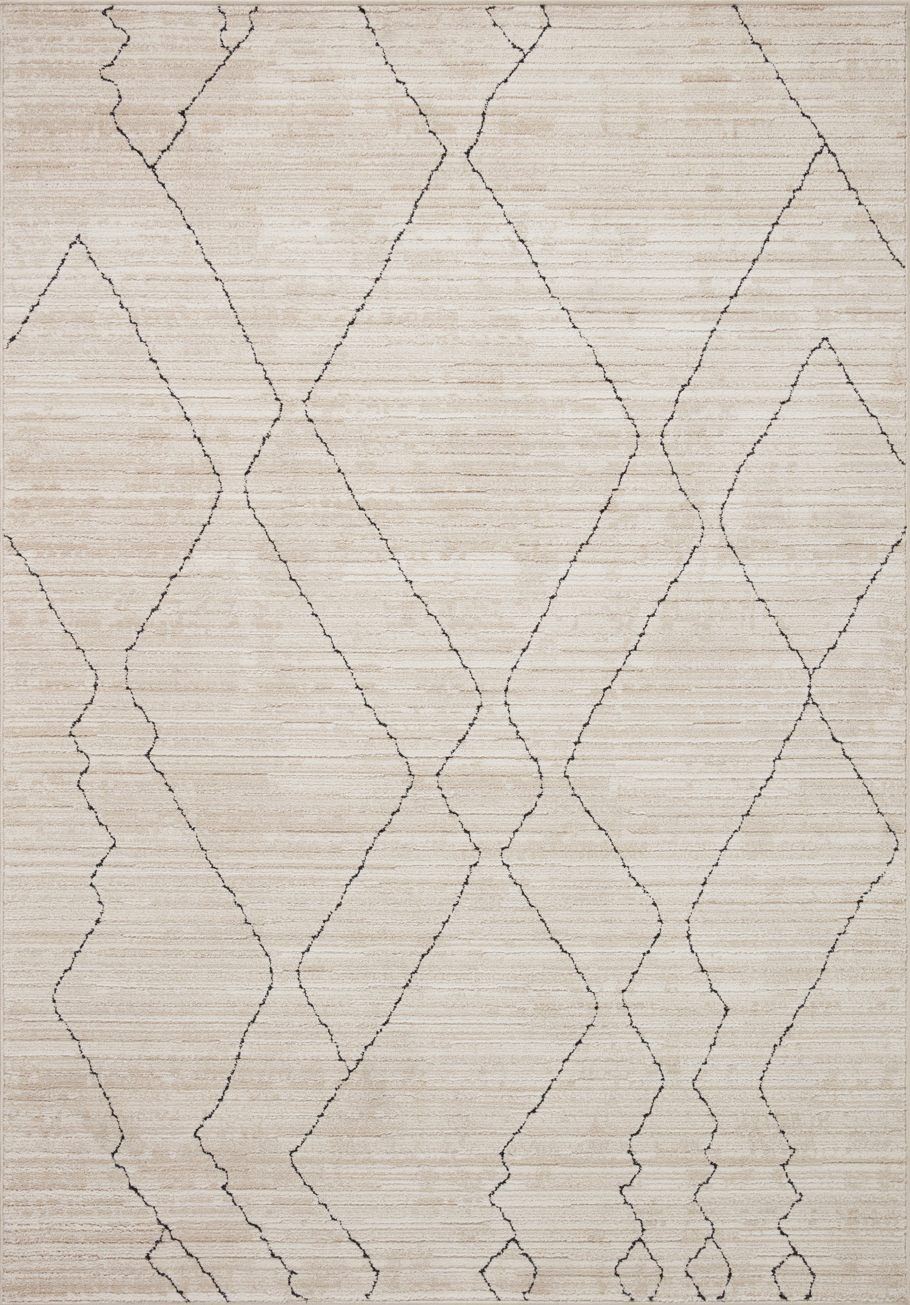 Loloi Darby Sand / Charcoal Rug 0-RUGS-patterned Loloi