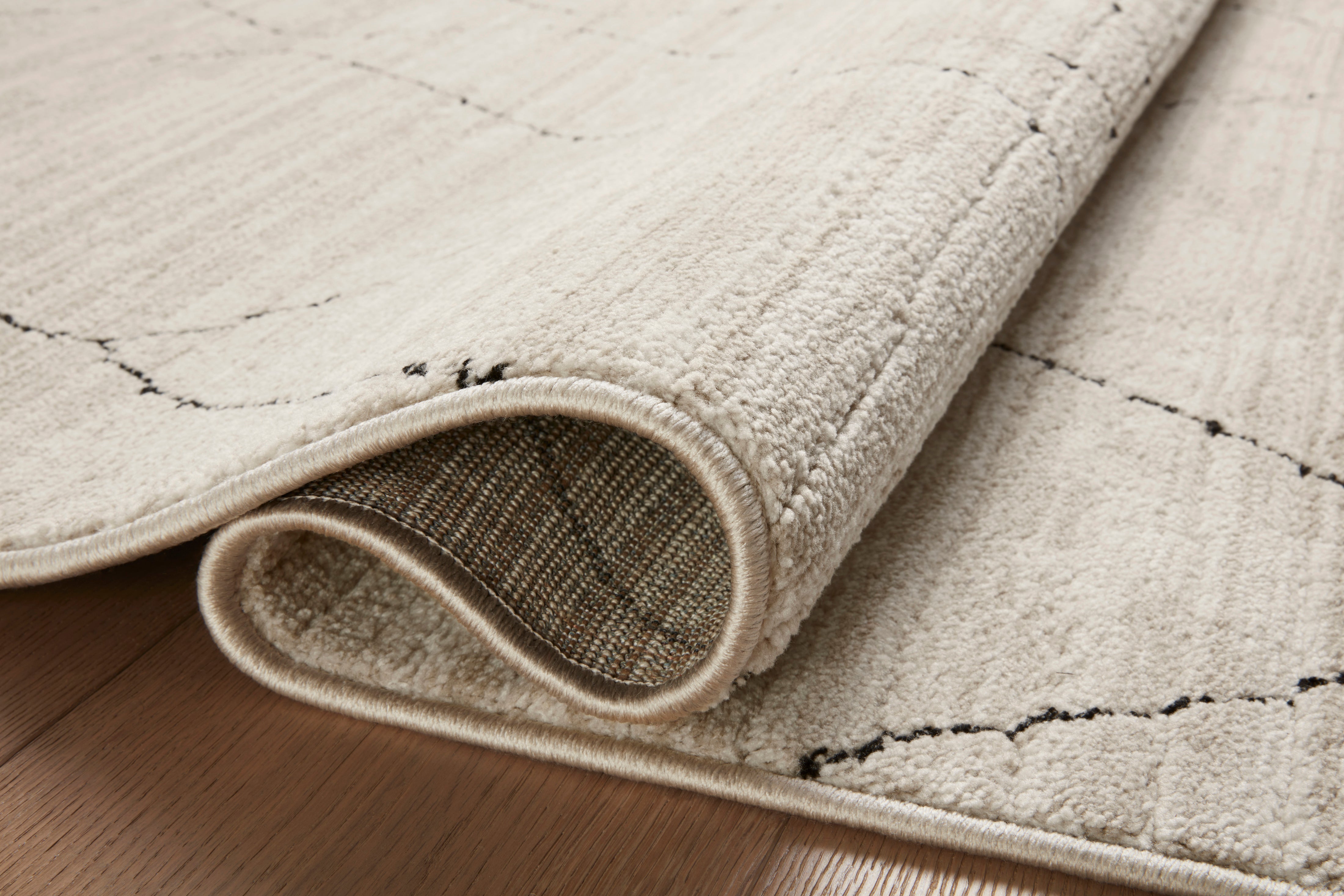 Loloi Darby Sand / Charcoal Rug 0-RUGS-patterned Loloi