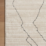 Loloi Darby Sand / Charcoal Rug 0-RUGS-patterned Loloi