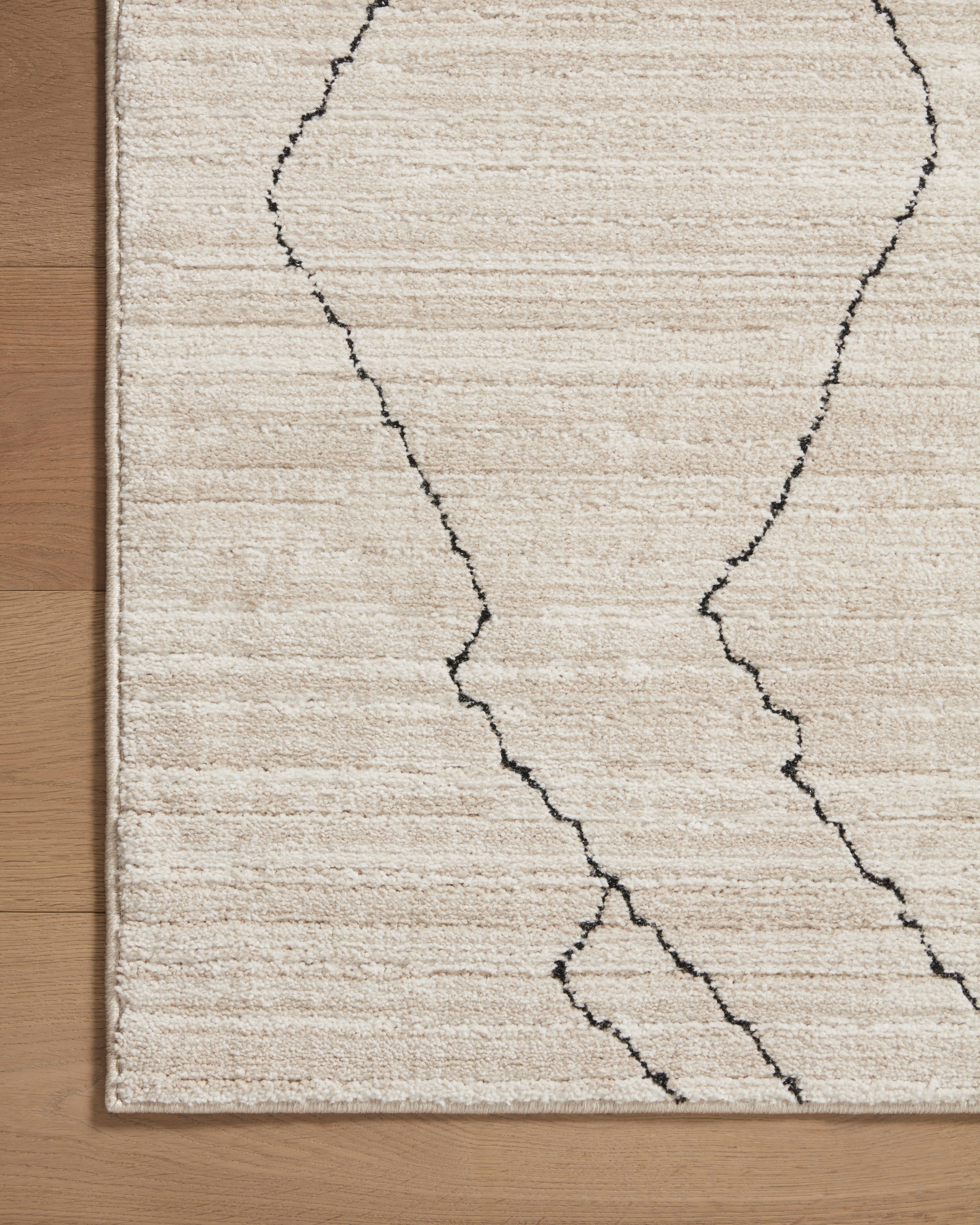 Loloi Darby Sand / Charcoal Rug 0-RUGS-patterned Loloi