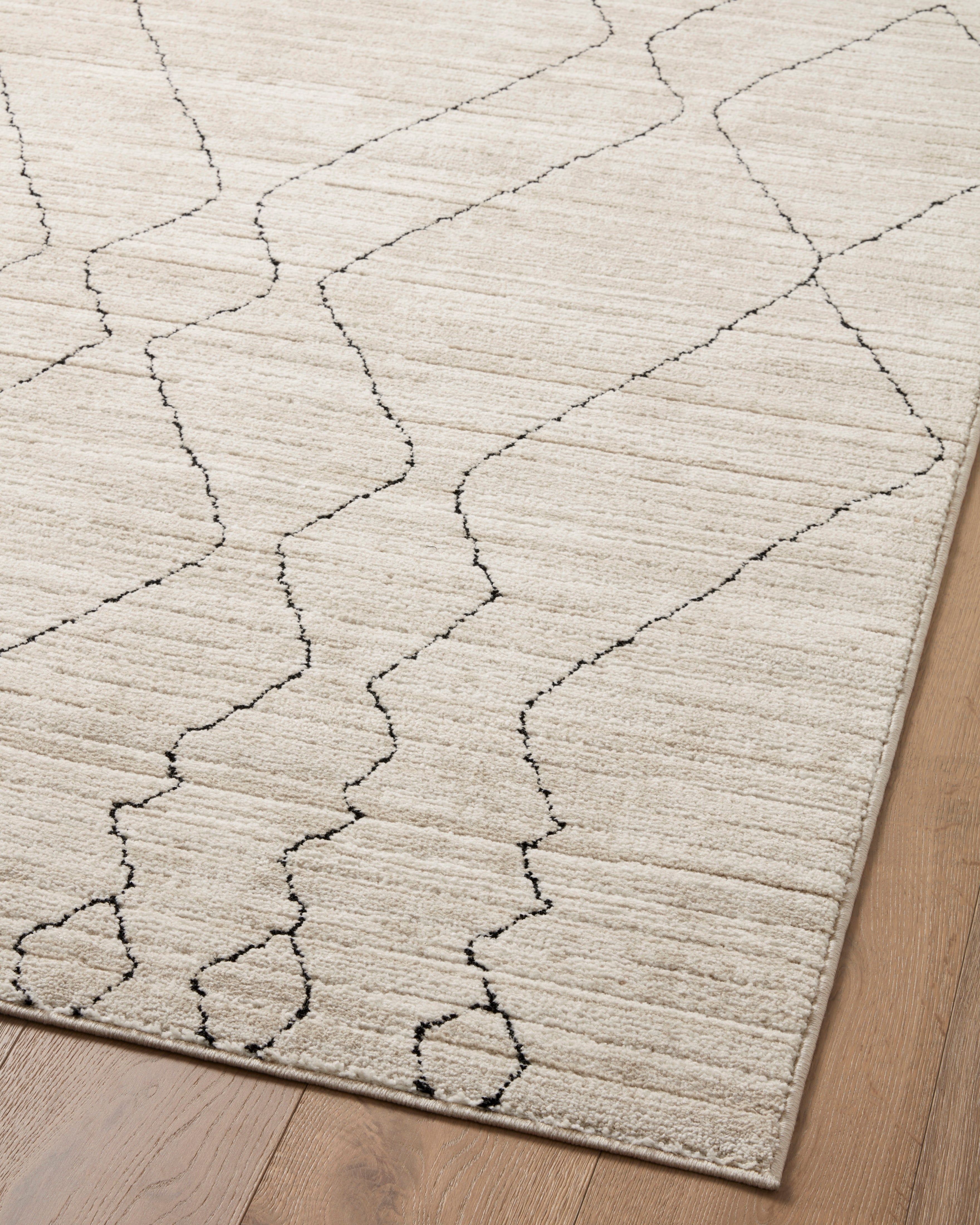 Loloi Darby Sand / Charcoal Rug 0-RUGS-patterned Loloi