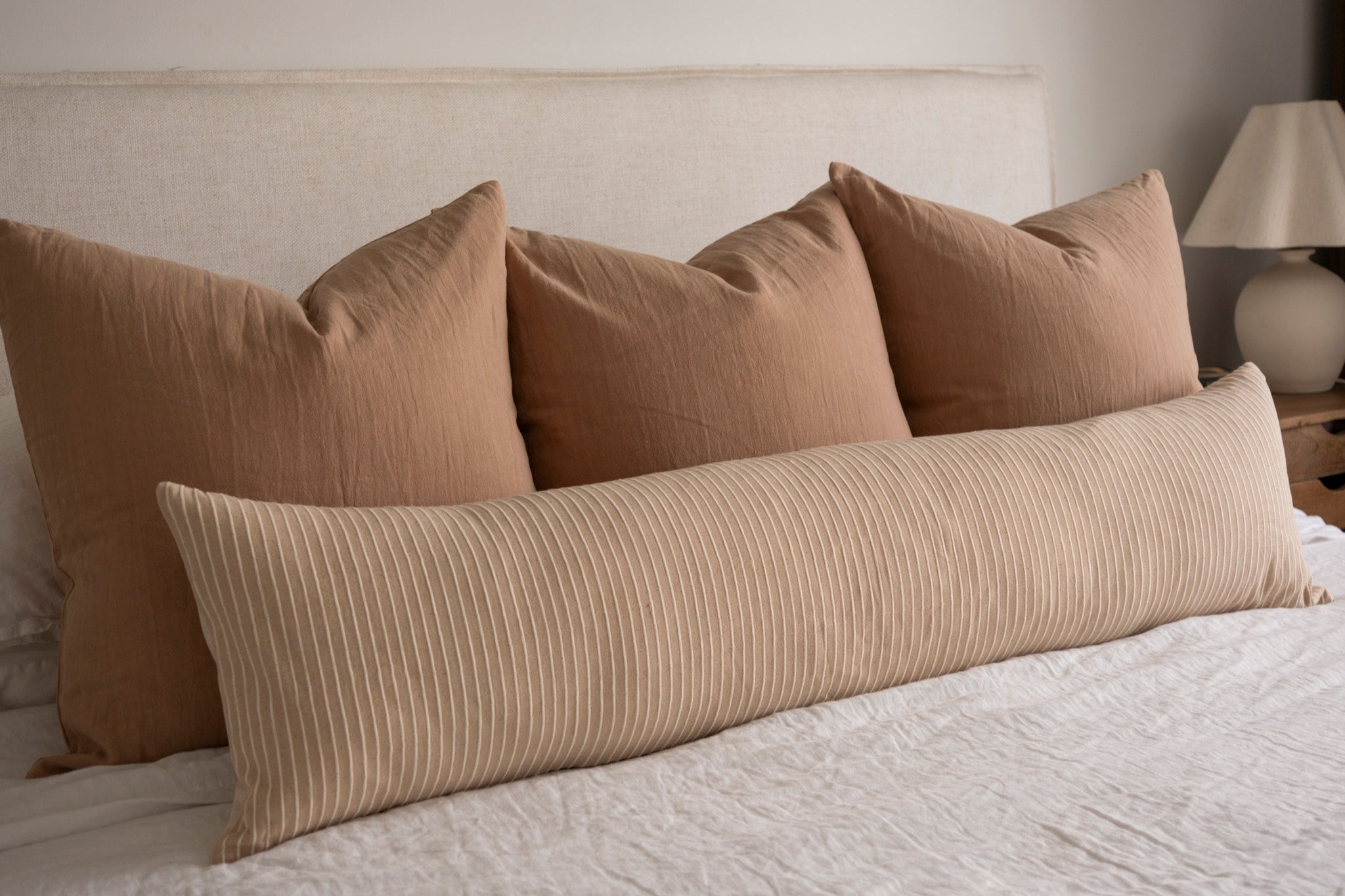Louis Long Lumbar Pillow Cover 1 - PILLOWS - Thai - neutral Rug & Weave Pillows