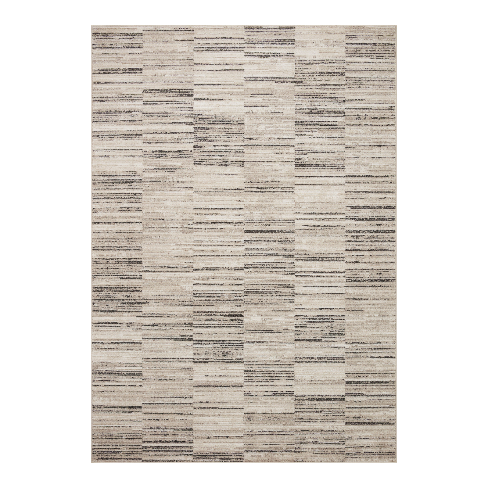 Loloi Darby Charcoal / Sand Rug 0-RUGS-patterned Loloi
