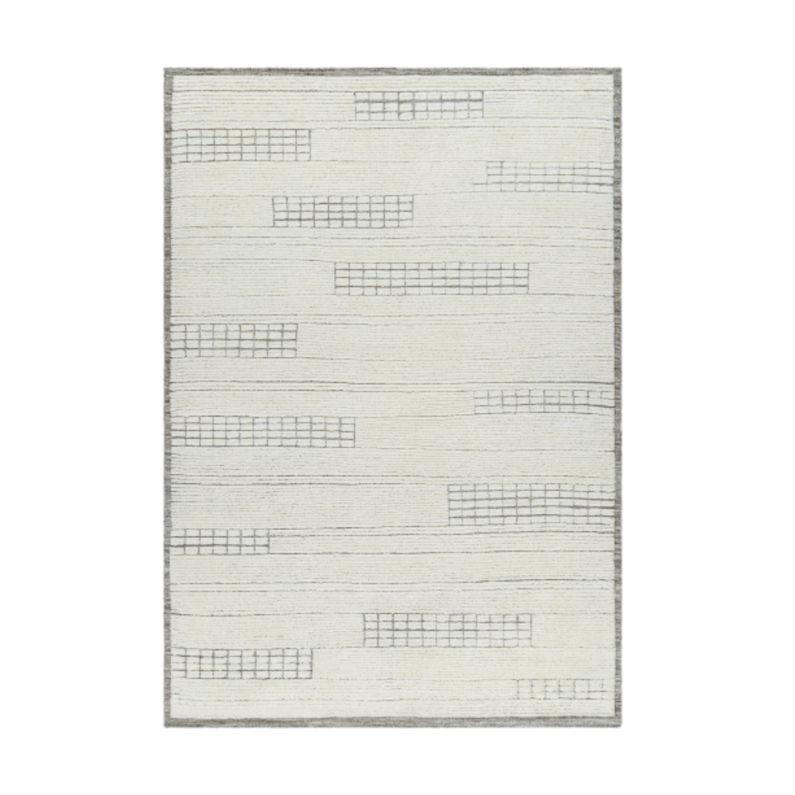 Becki Owens Davey Cream / Charcoal Rug 0-RUGS - wool Surya