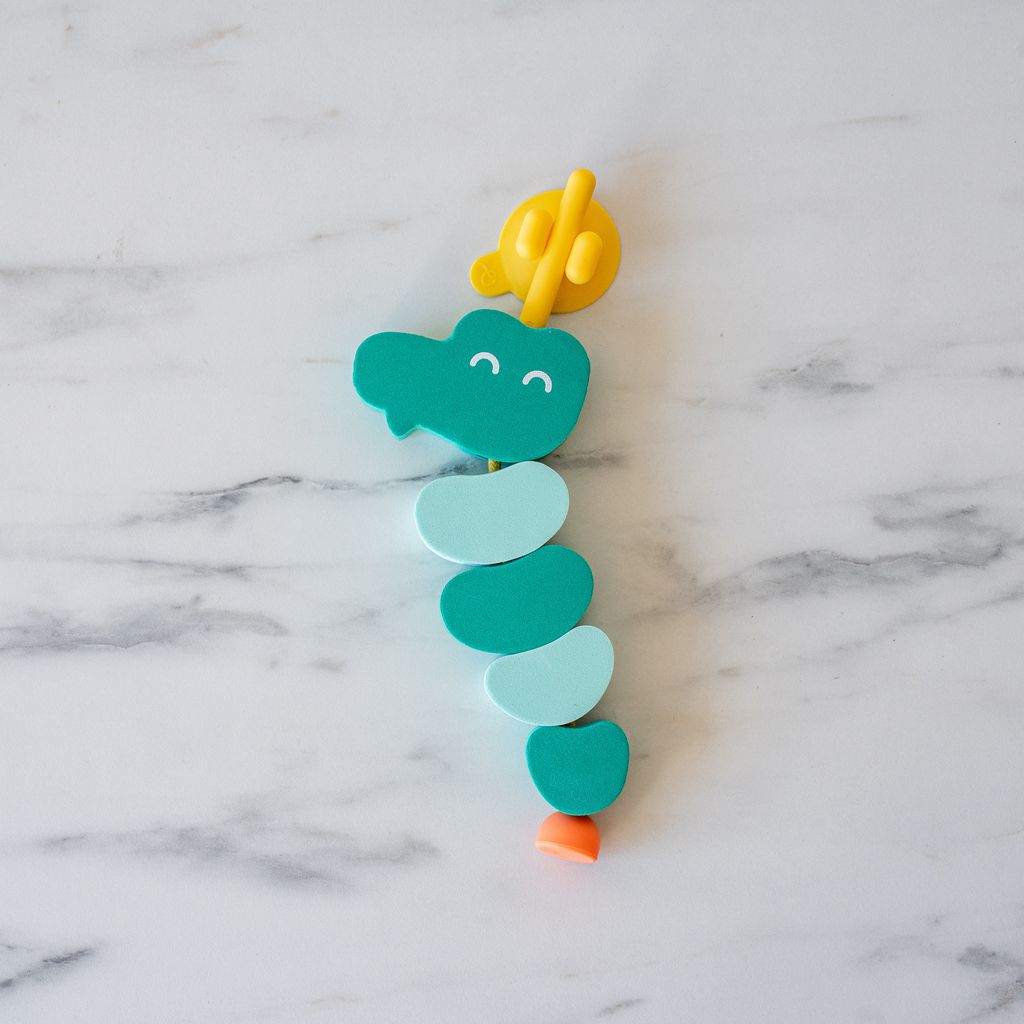 Lacing Foam Crocodile FINNBIRD - lacing beads Fire the Imagination - Quut Toys