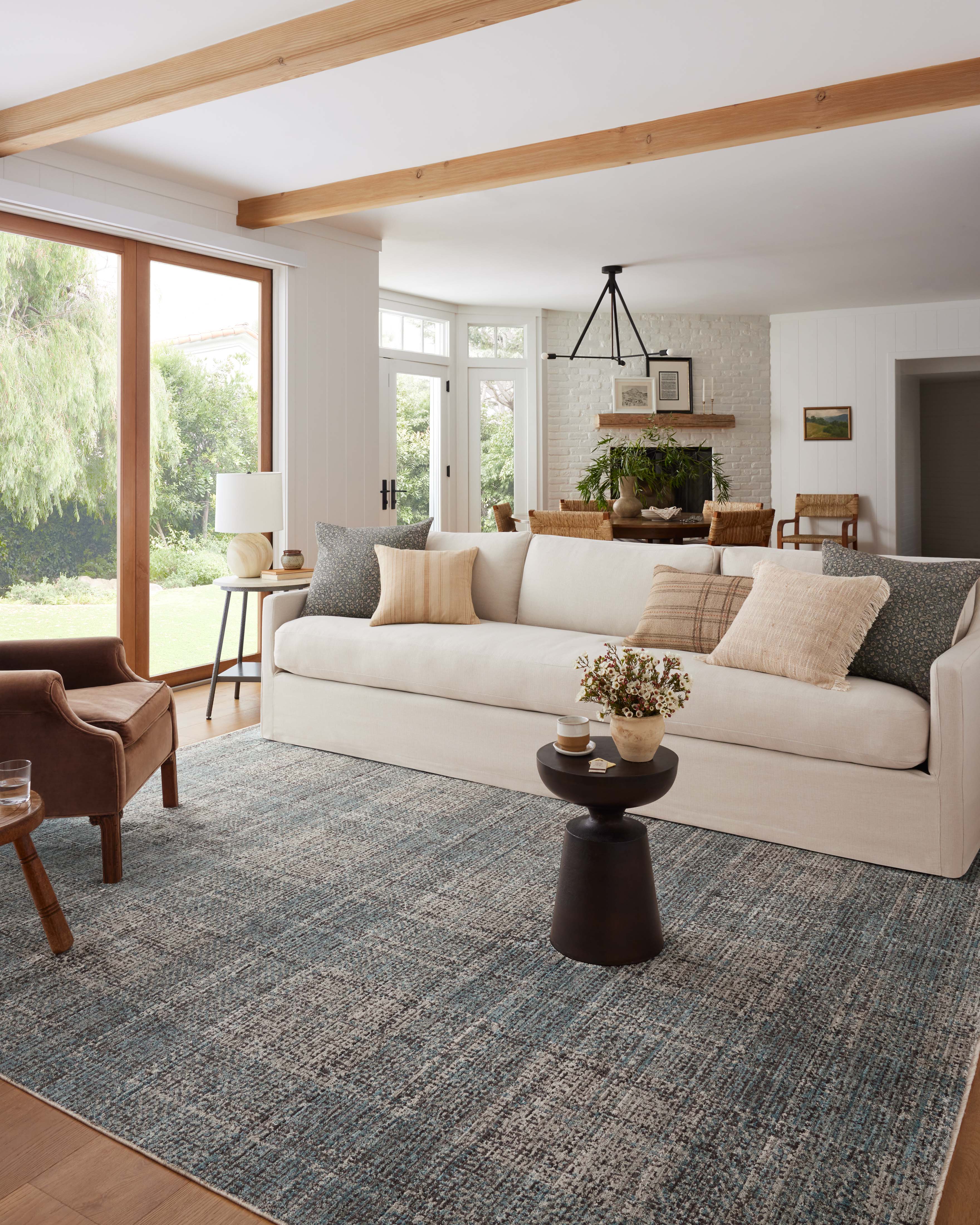 OVERSTOCK RUG - Loloi Ember Denim / Charcoal Rug - 3'6" x 5'6" IN STORE - Sale Rug Loloi