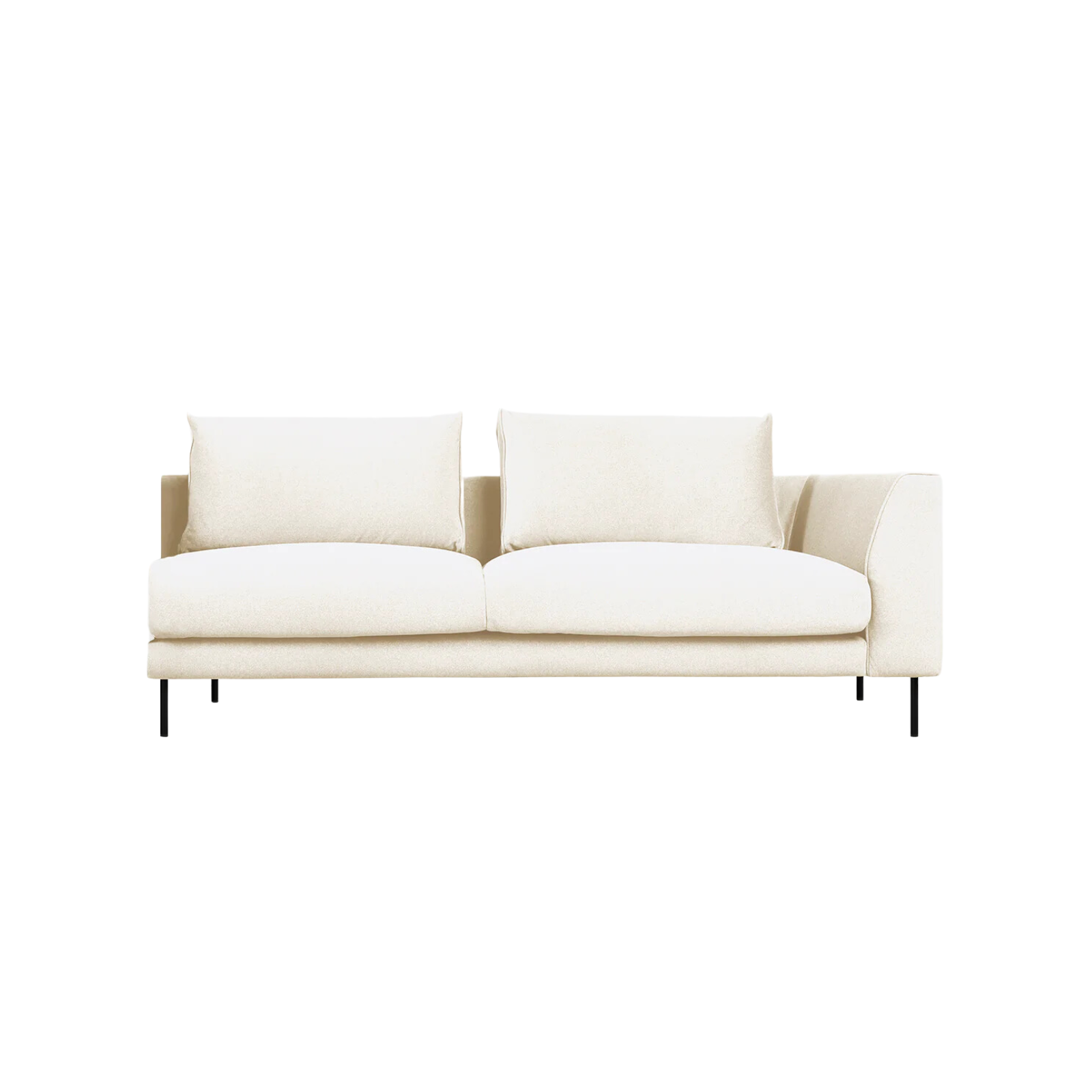 Gus* Modern Renfrew 69" Left Arm 2 - FURNITURE - sectional Gus Merino Cream