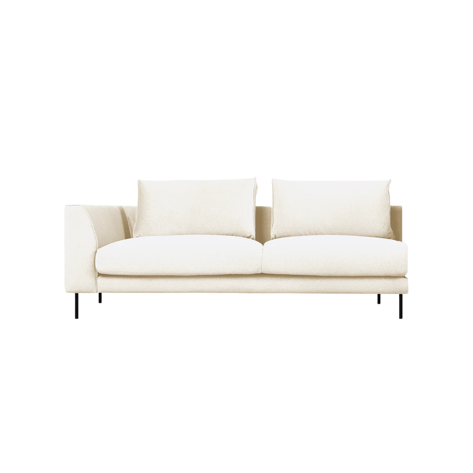 Gus* Modern Renfrew 69" Right Arm 2 - FURNITURE - sectional Gus Merino Cream